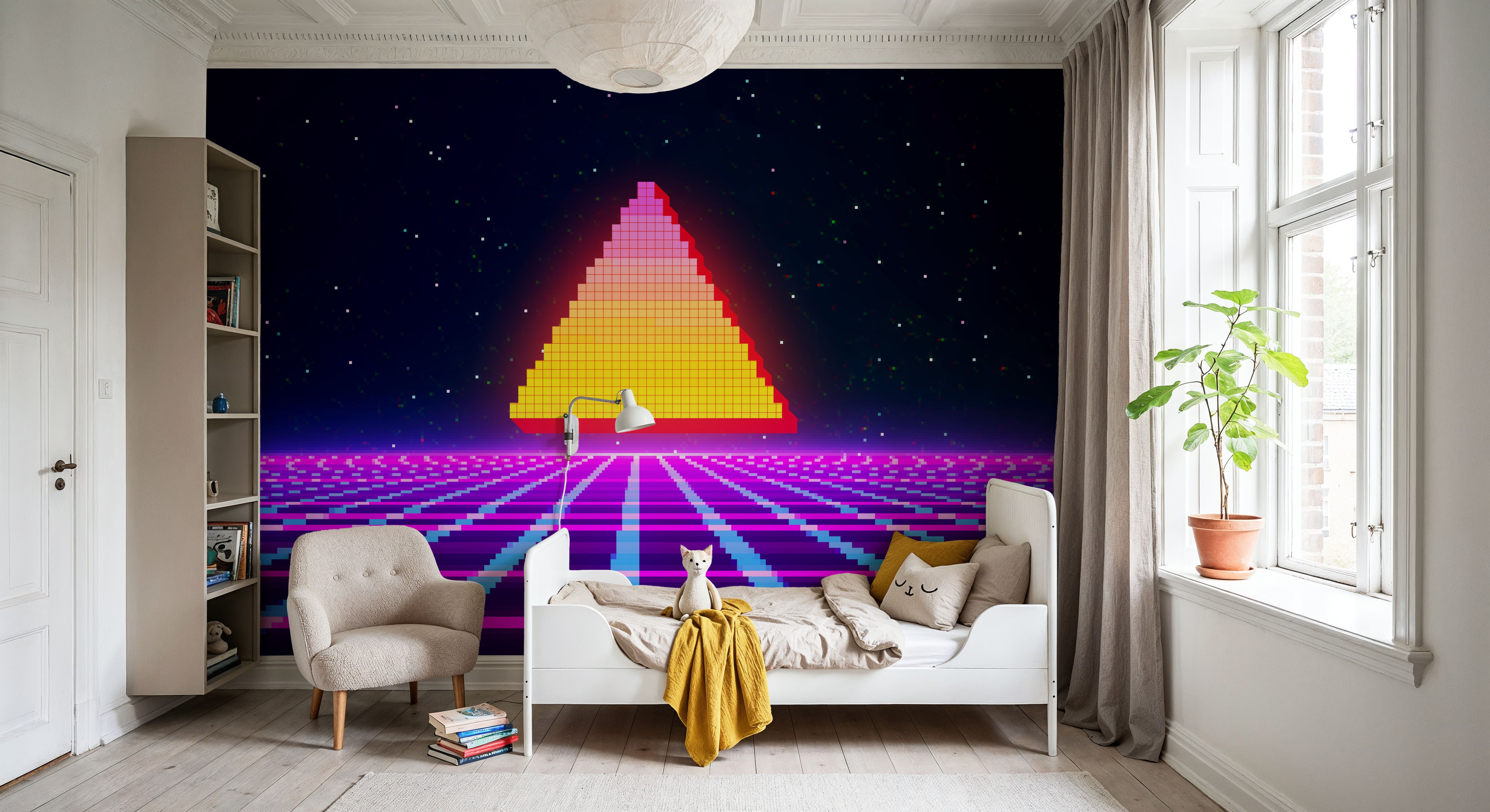 80's Game Pixel Pyramid