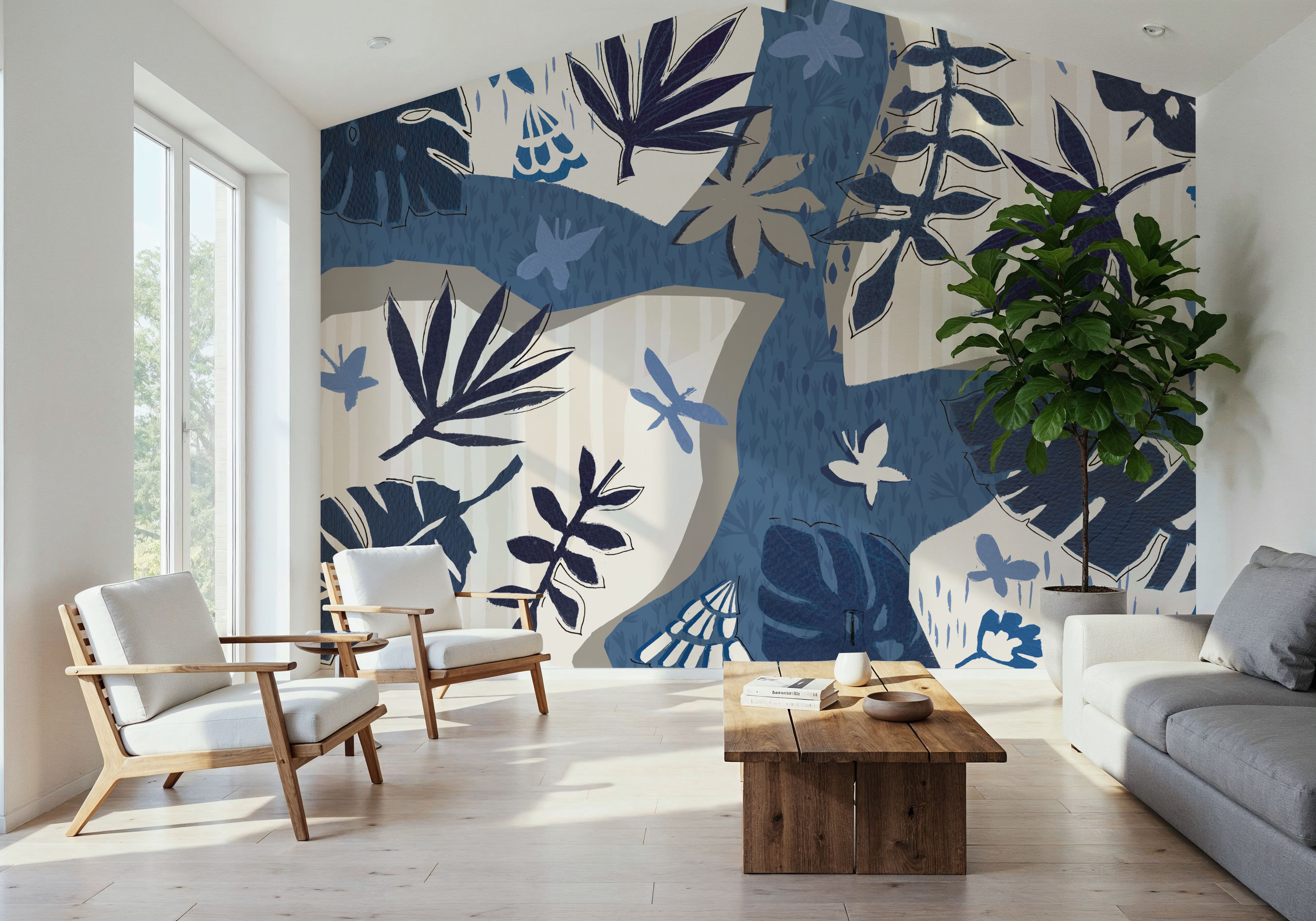 Desert Flair Blue River, Wallpaper