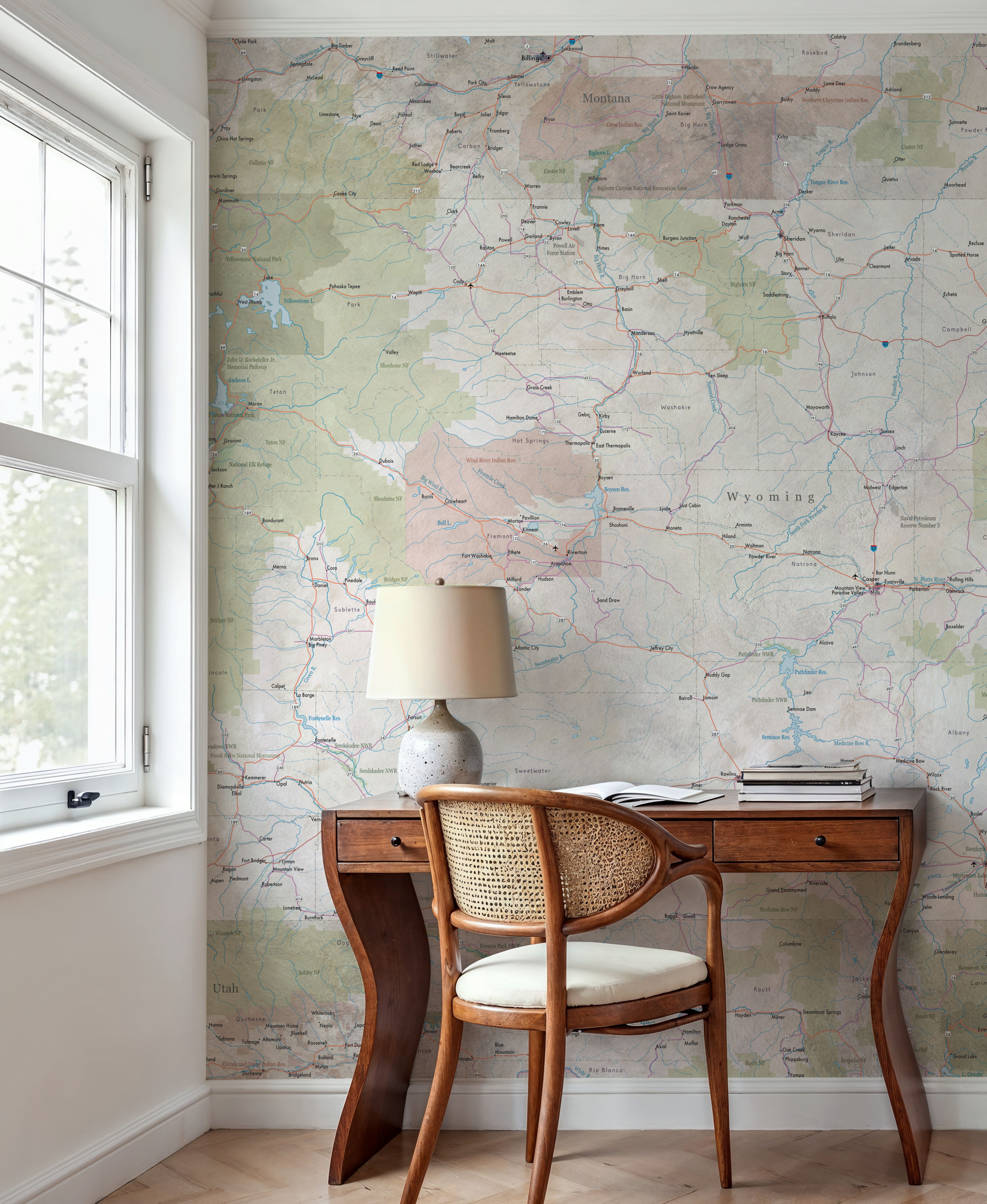 Wyoming Detailed Map