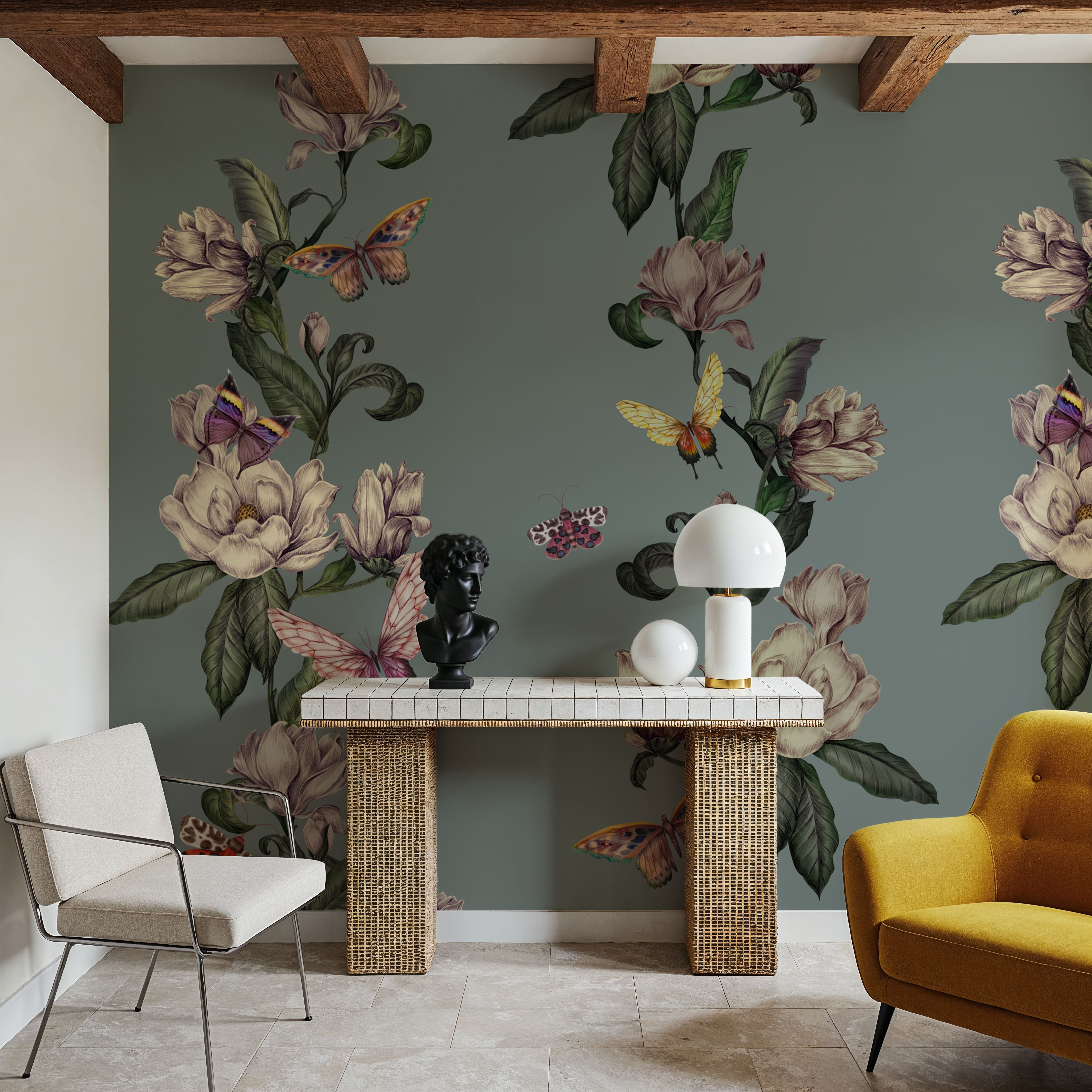 Magnolia Nectar, Dusty Green Blue