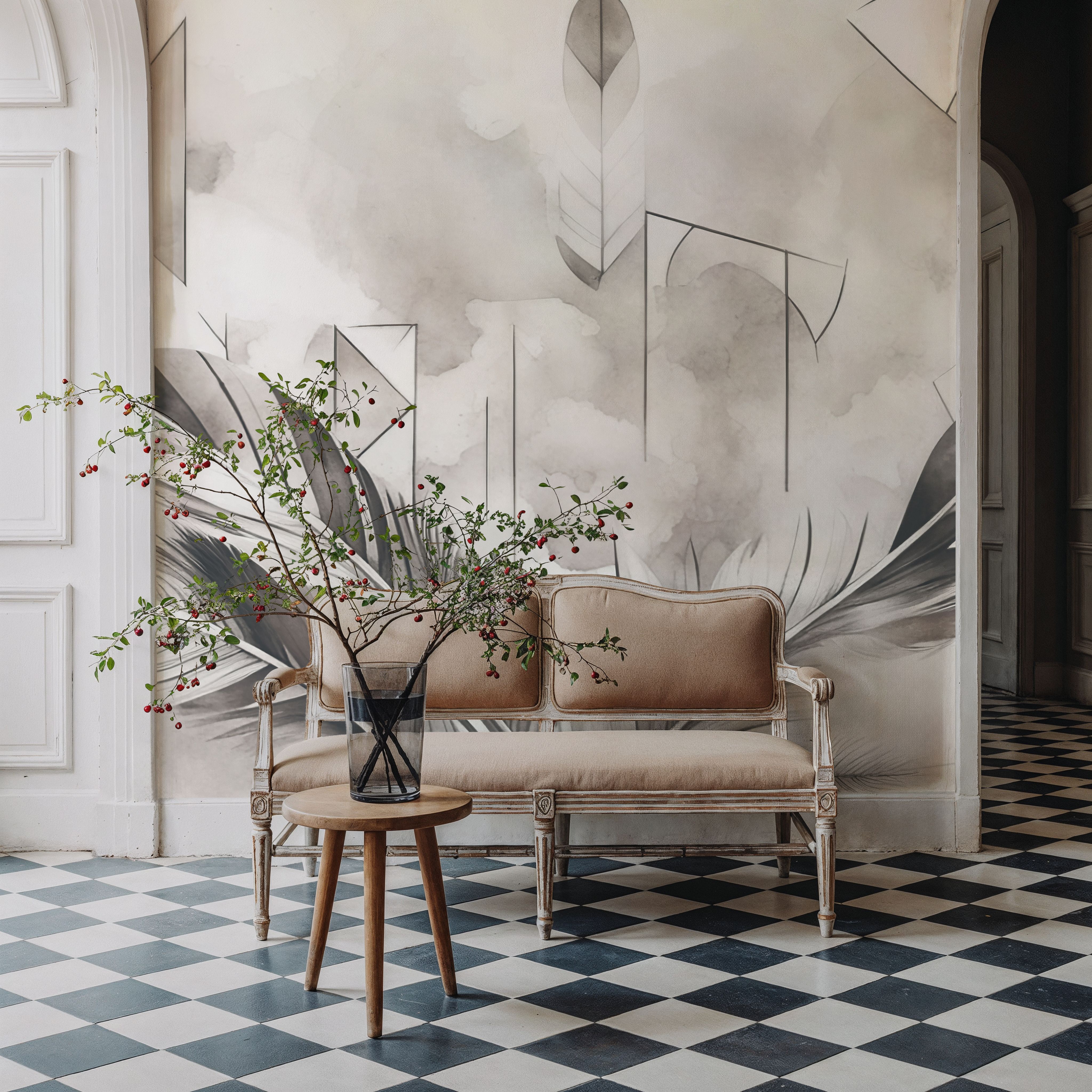 Feather Geometry Smoke