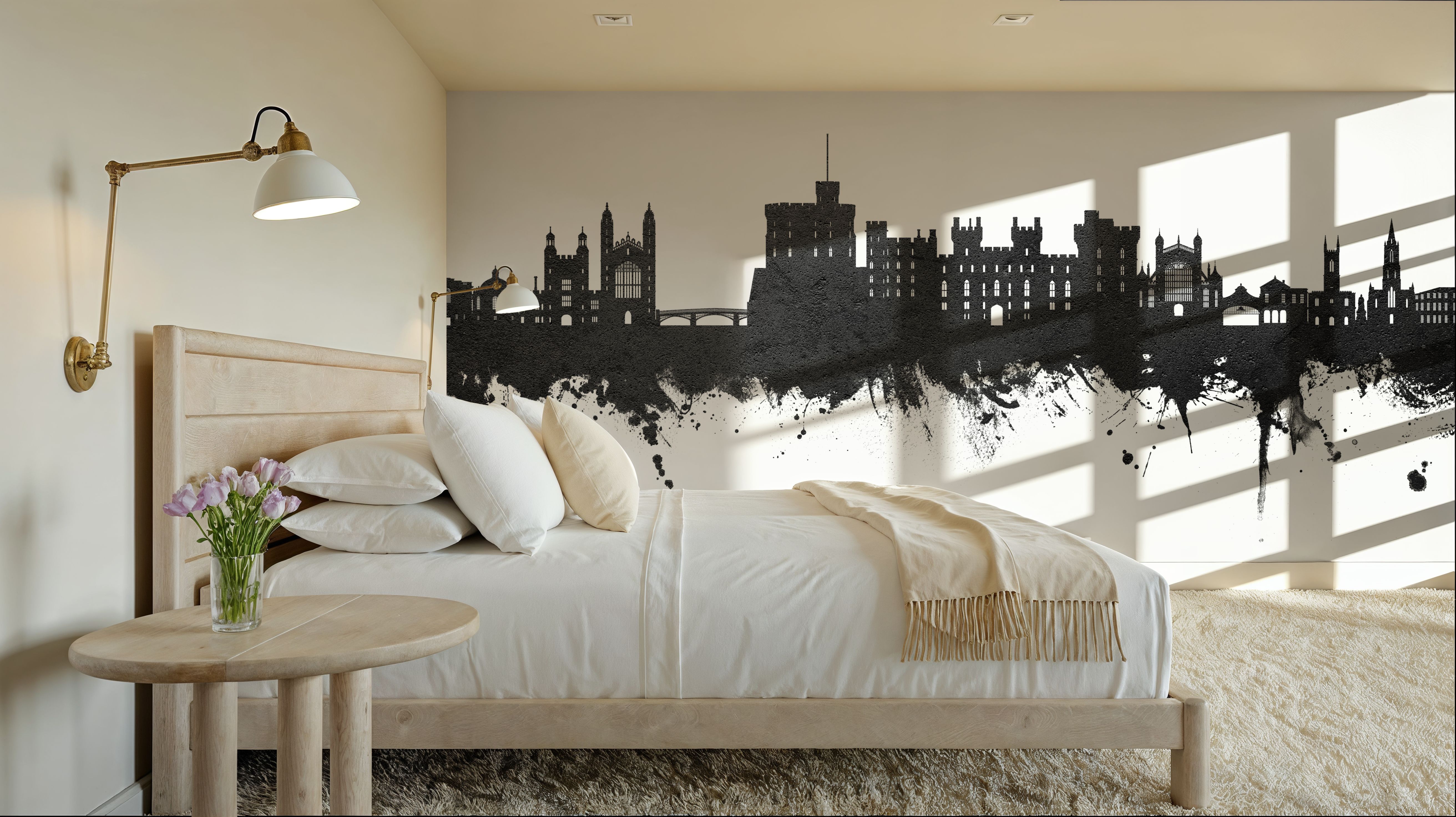 Windsor England Skyline Black & White