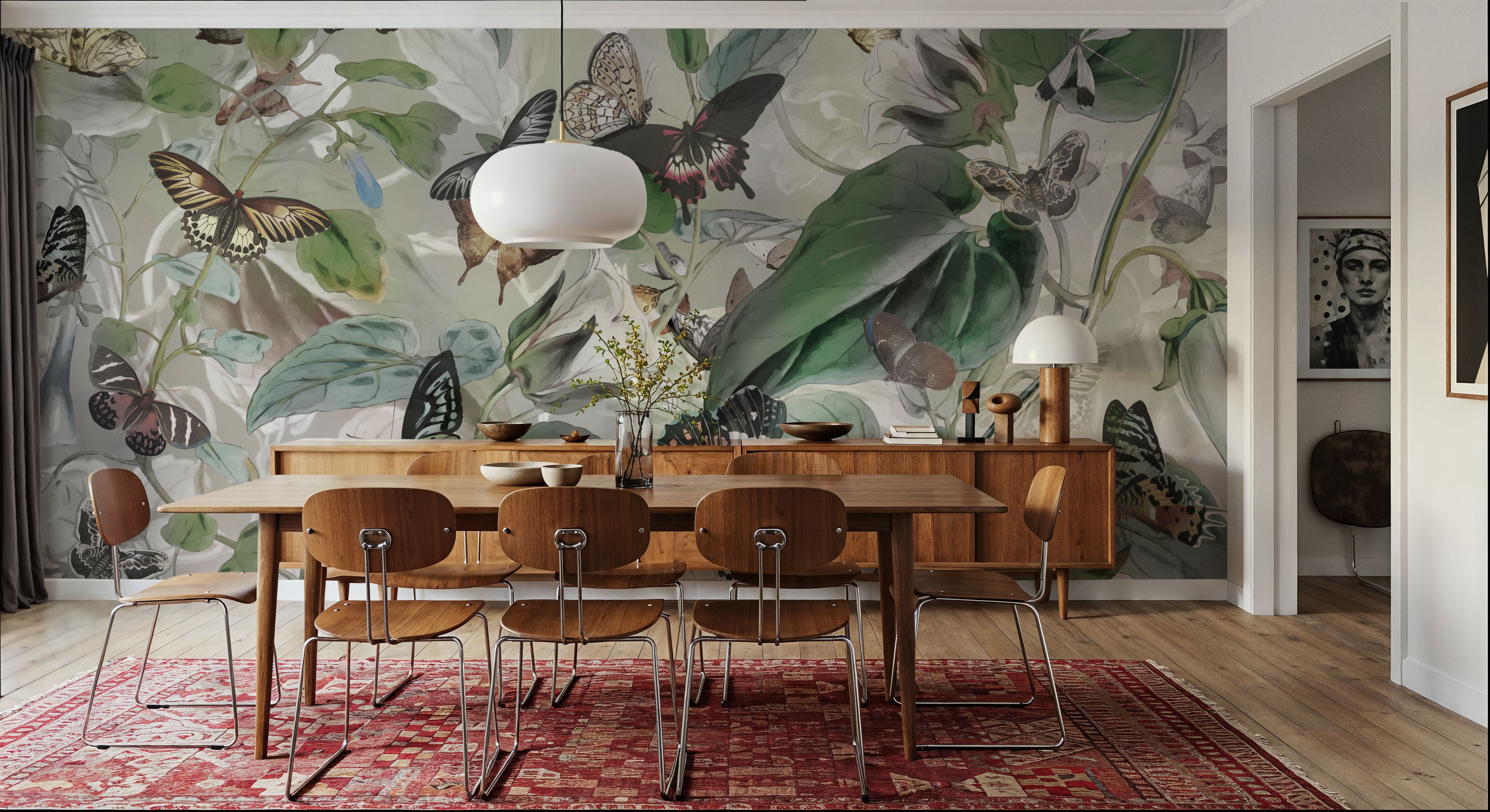 Butterfly Paradise Green