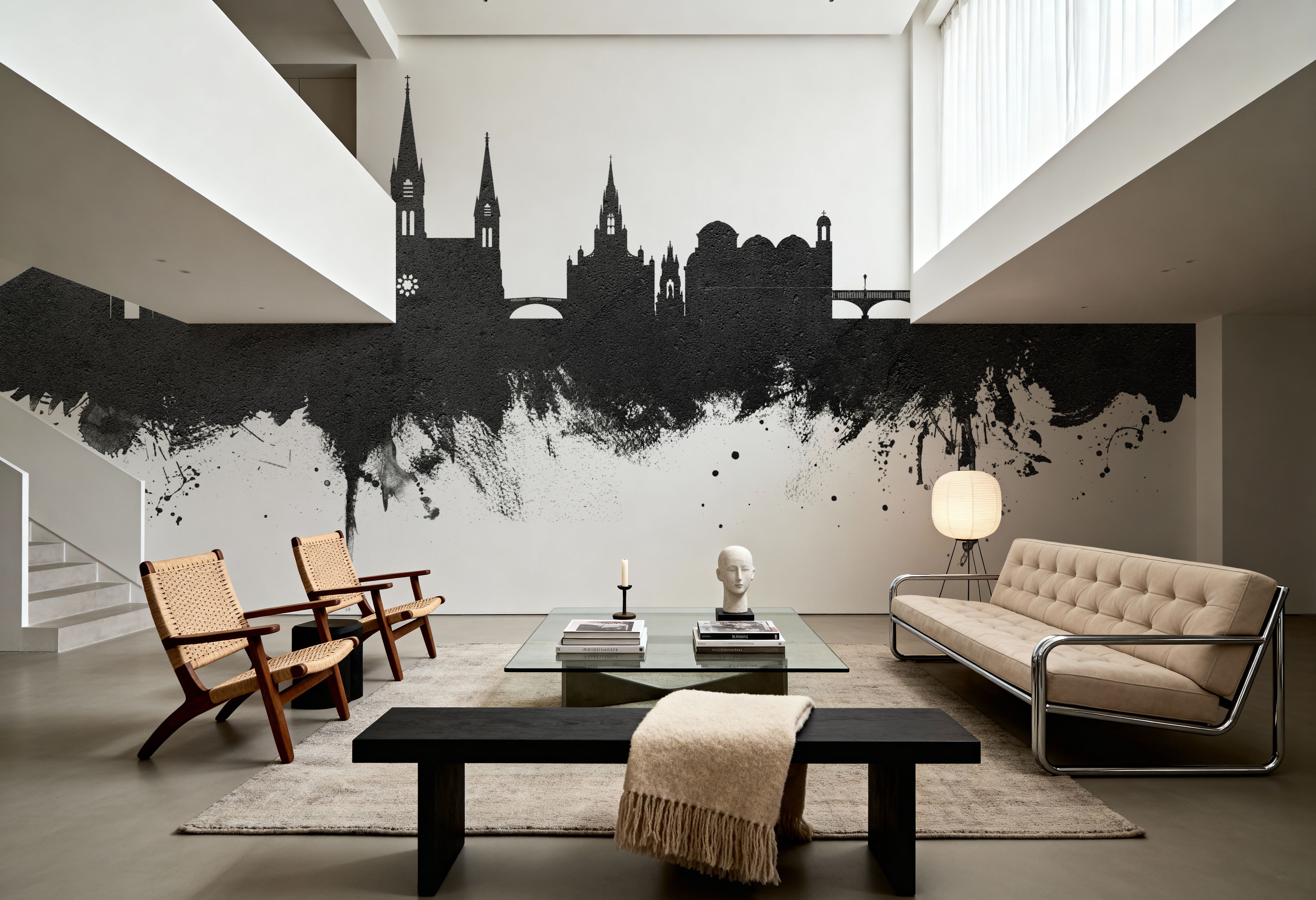 Cork Ireland Skyline Black & White