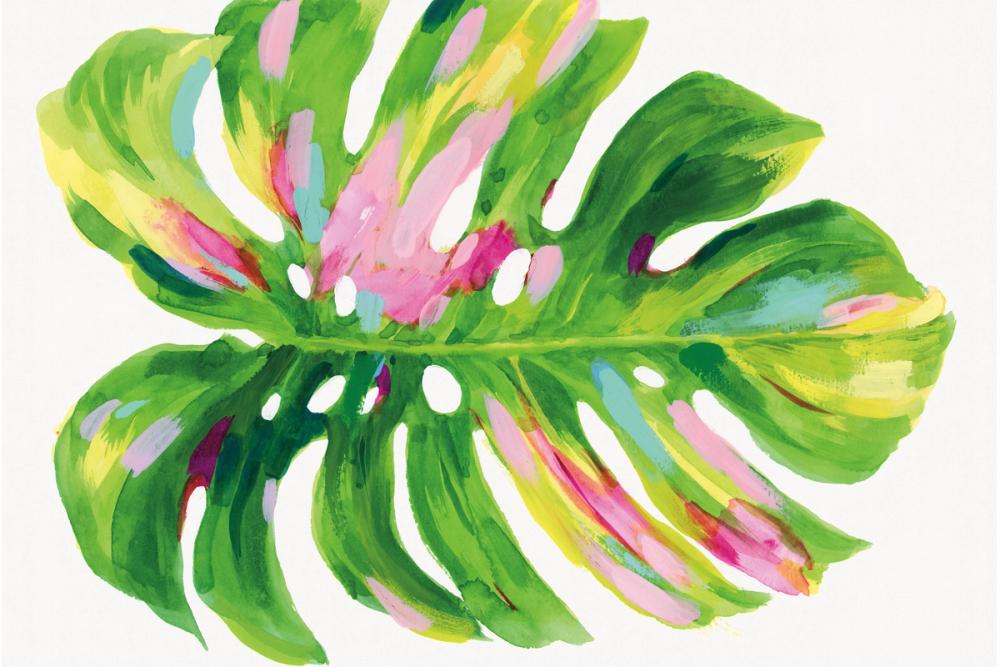 Colorful Tropical Leaf I