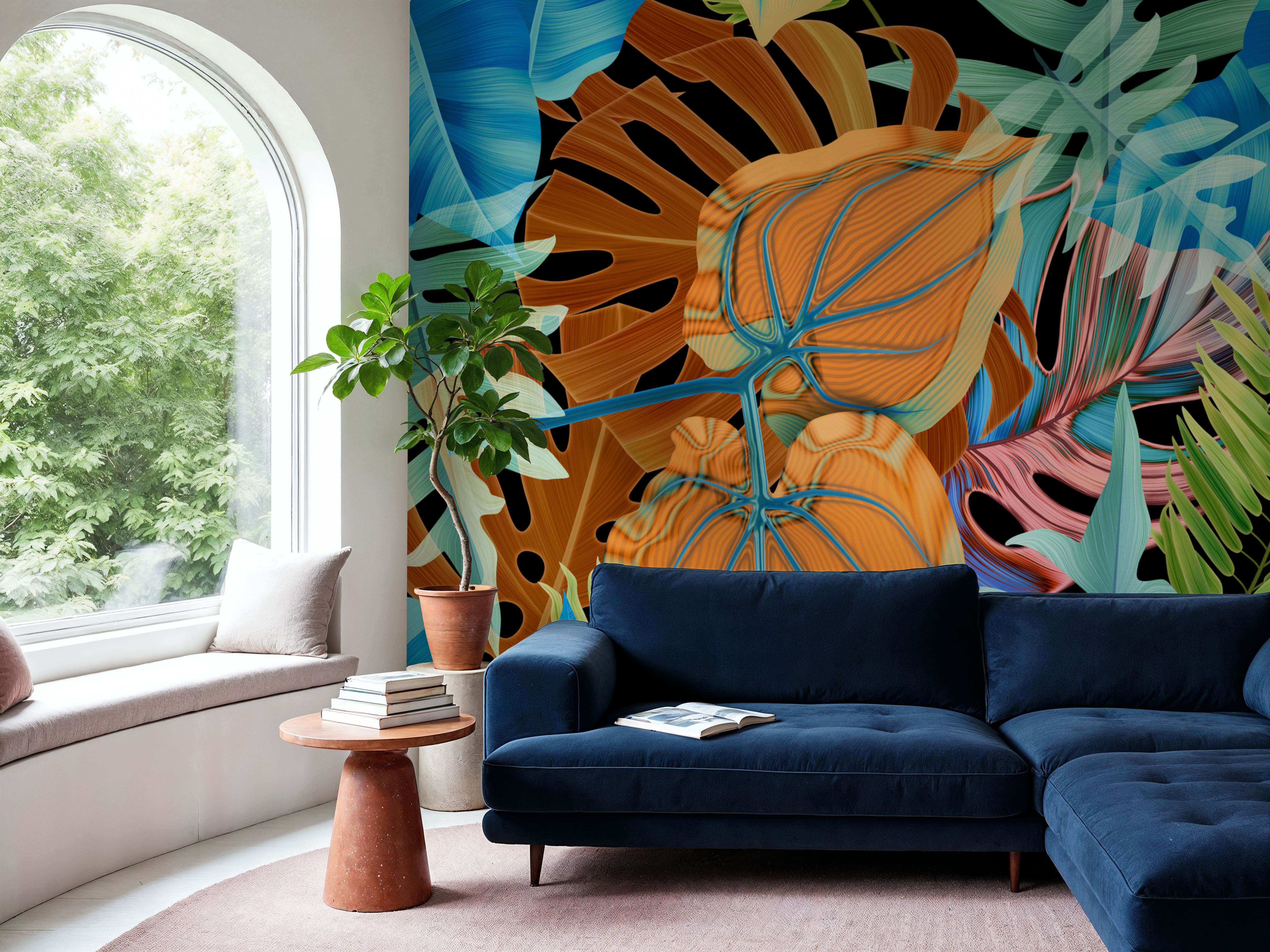 Stylish Tropic Mural, Papier peint