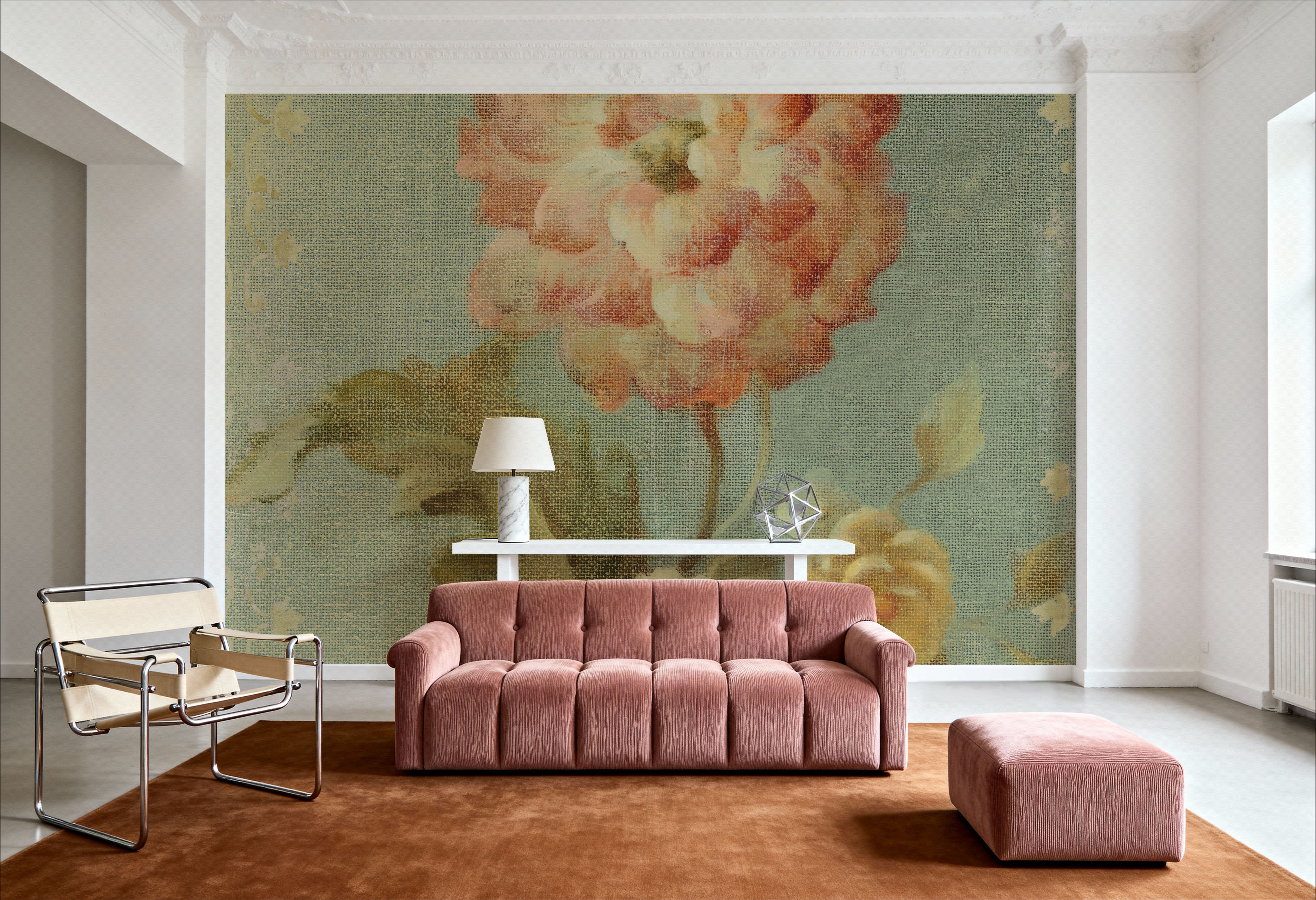 Poppy on Sage, Behang