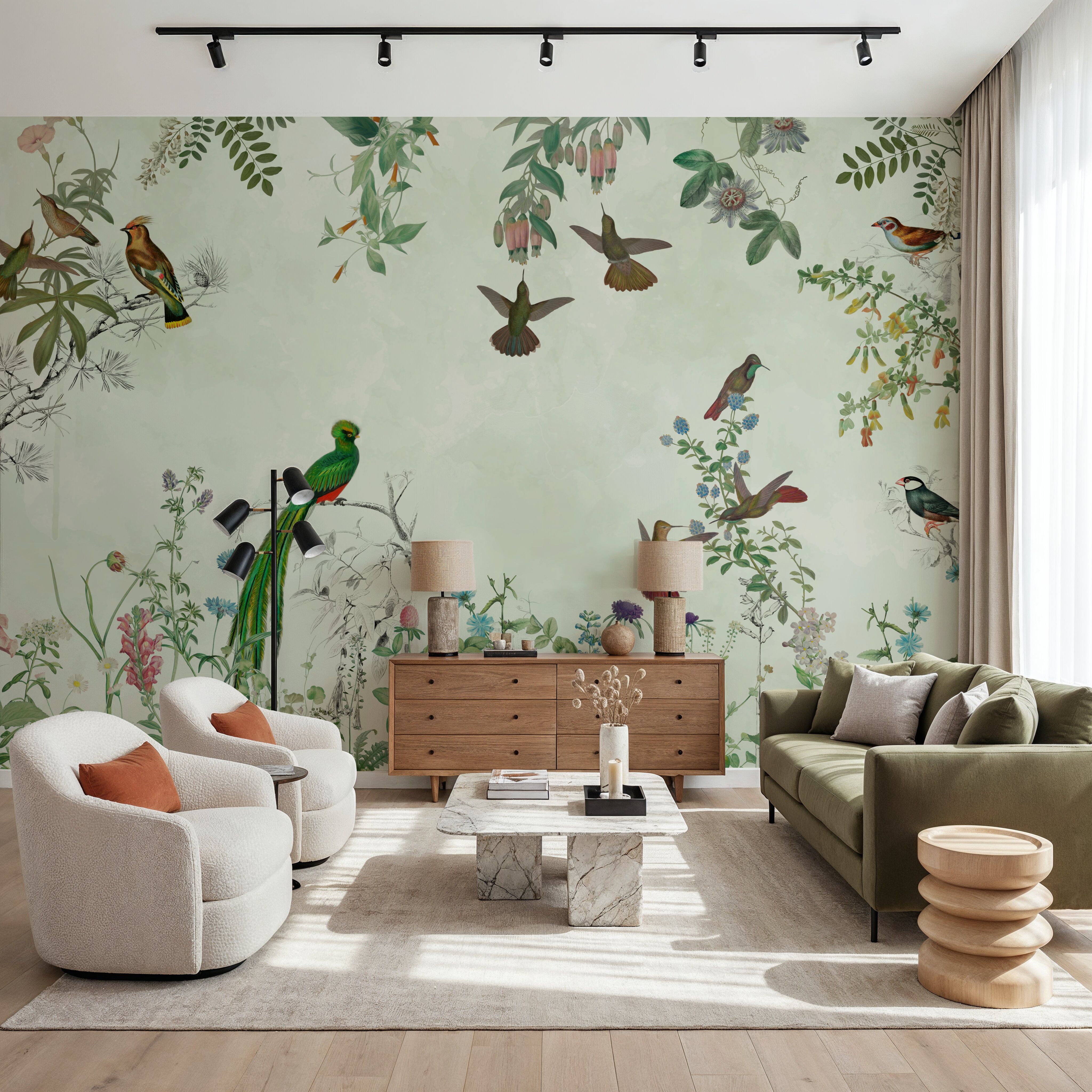 Fields of Birds and Flowers