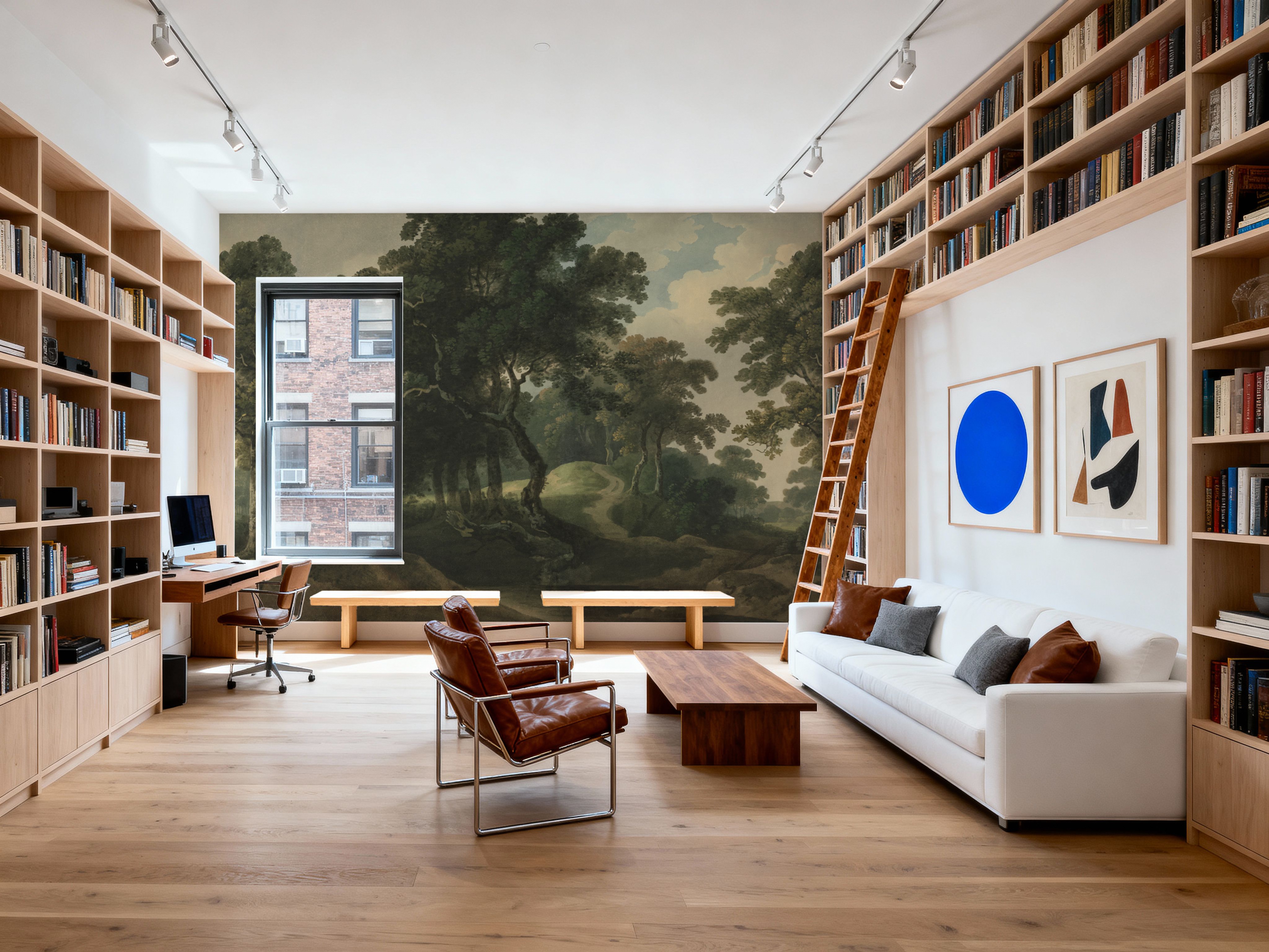 Historic Lands, Forest Green, Carte da parati