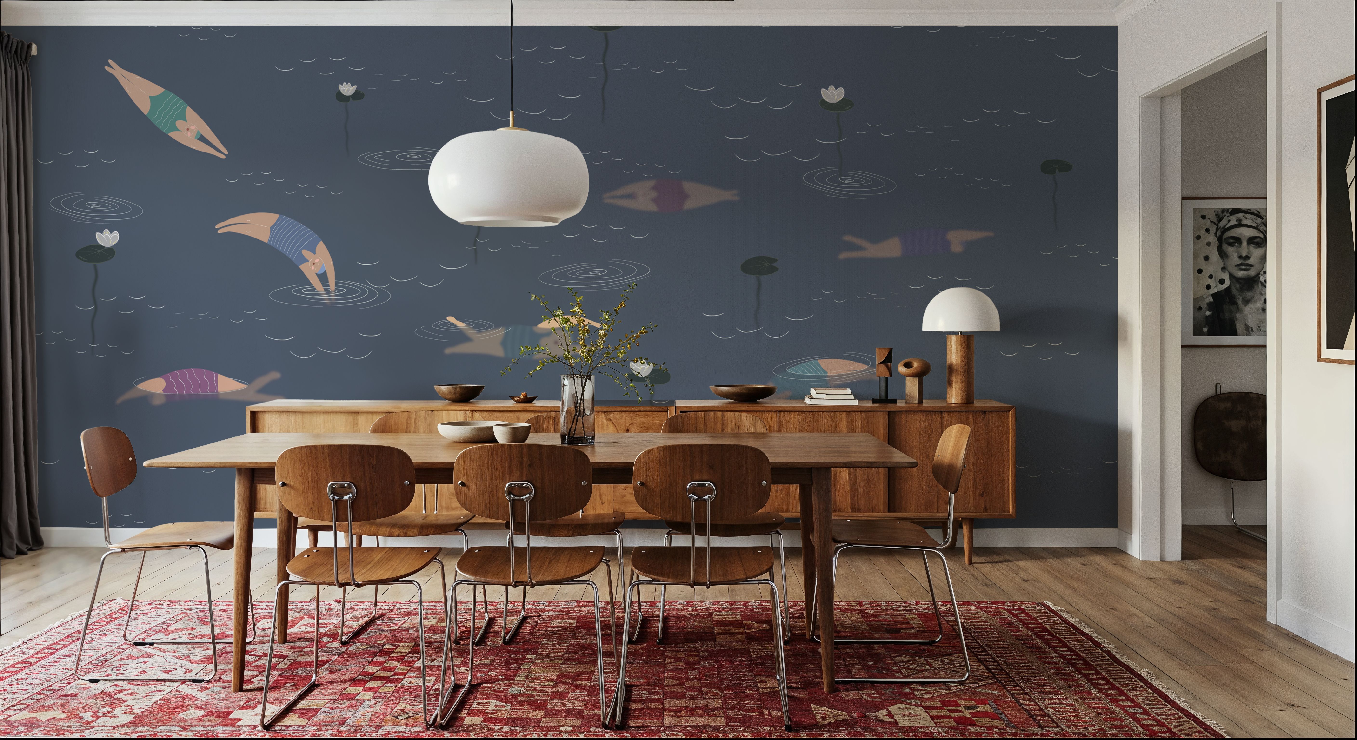 Swimmers, Denim, Wallpaper