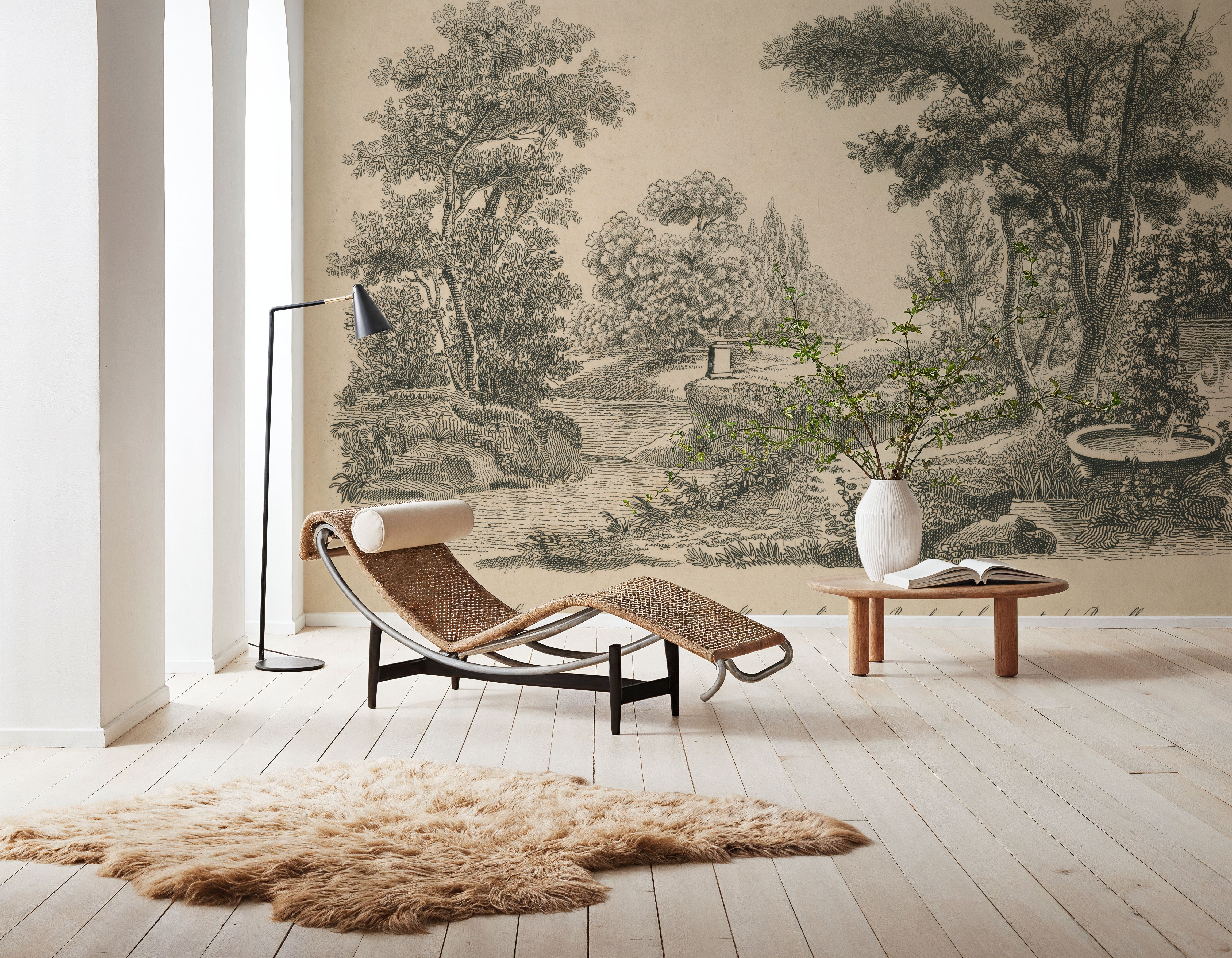 Park Etching, Papier peint