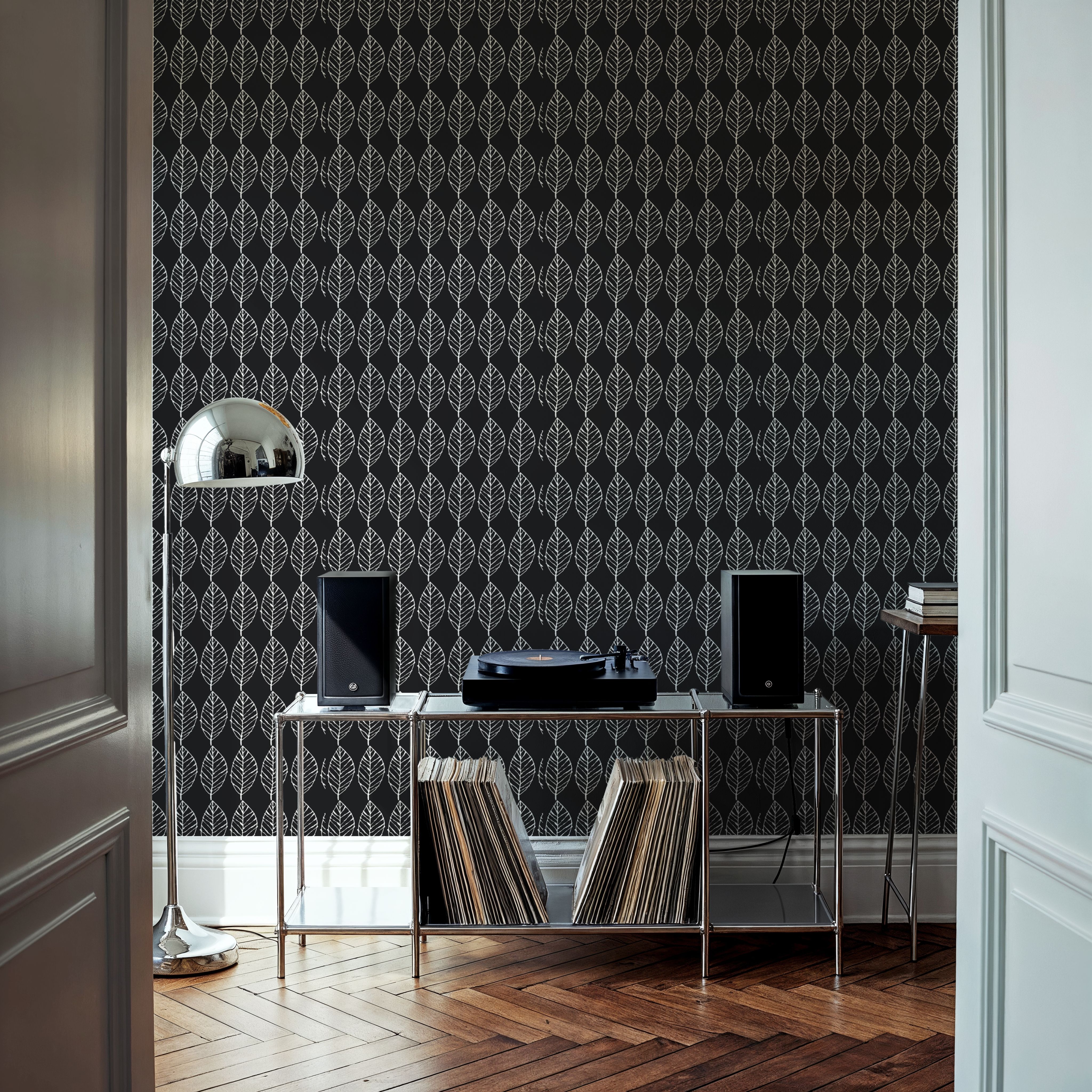 Happy Garden BlackWhite, Papel pintado