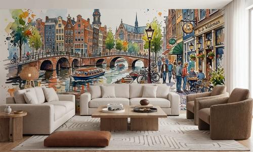 Amsterdam - Watercolor City Series