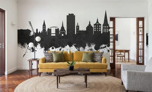 Rostock Germnay Skyline Black & White