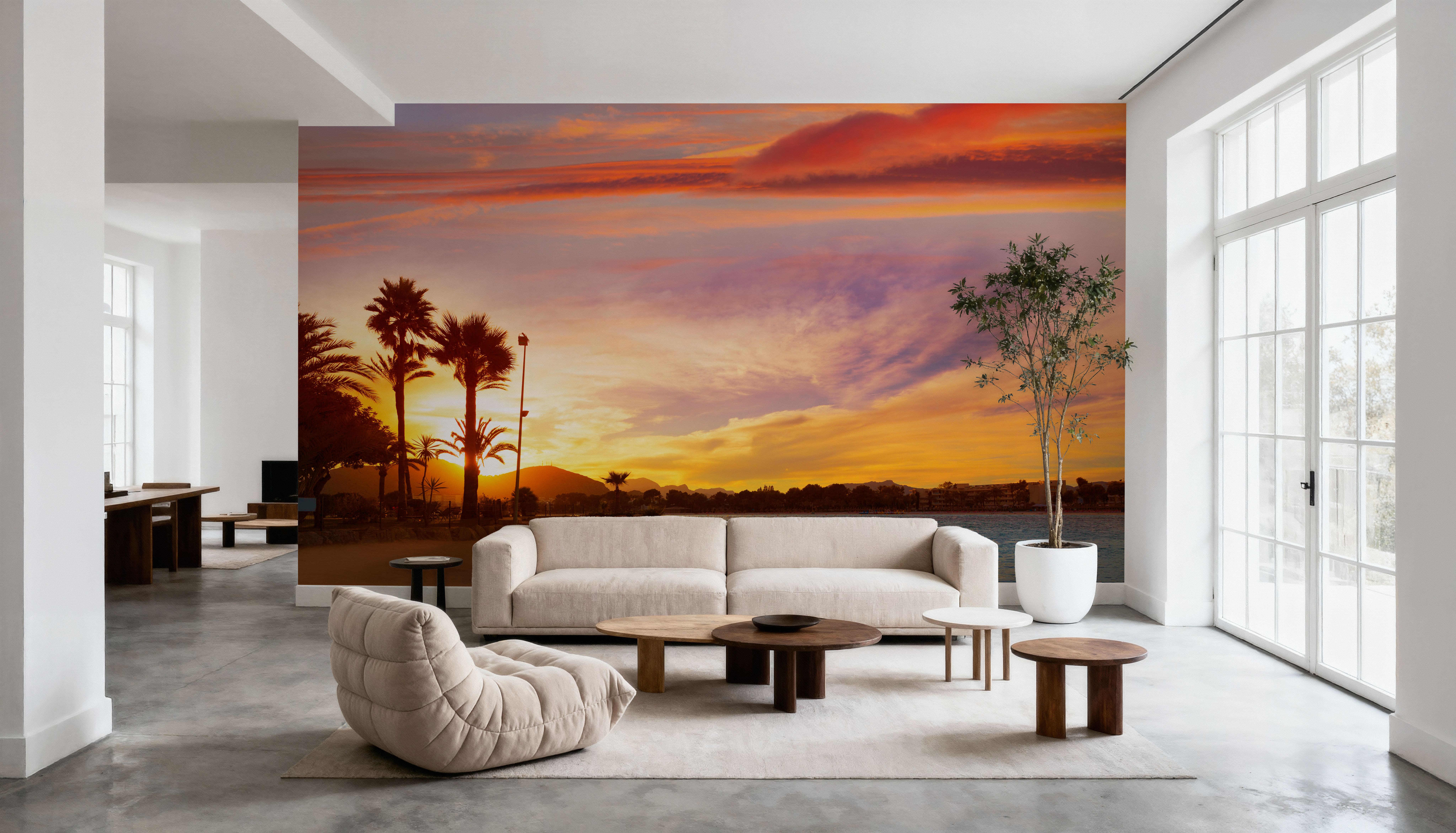 Mallorca Evenings, Behang