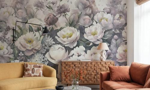 Watercolor Peonies Spring