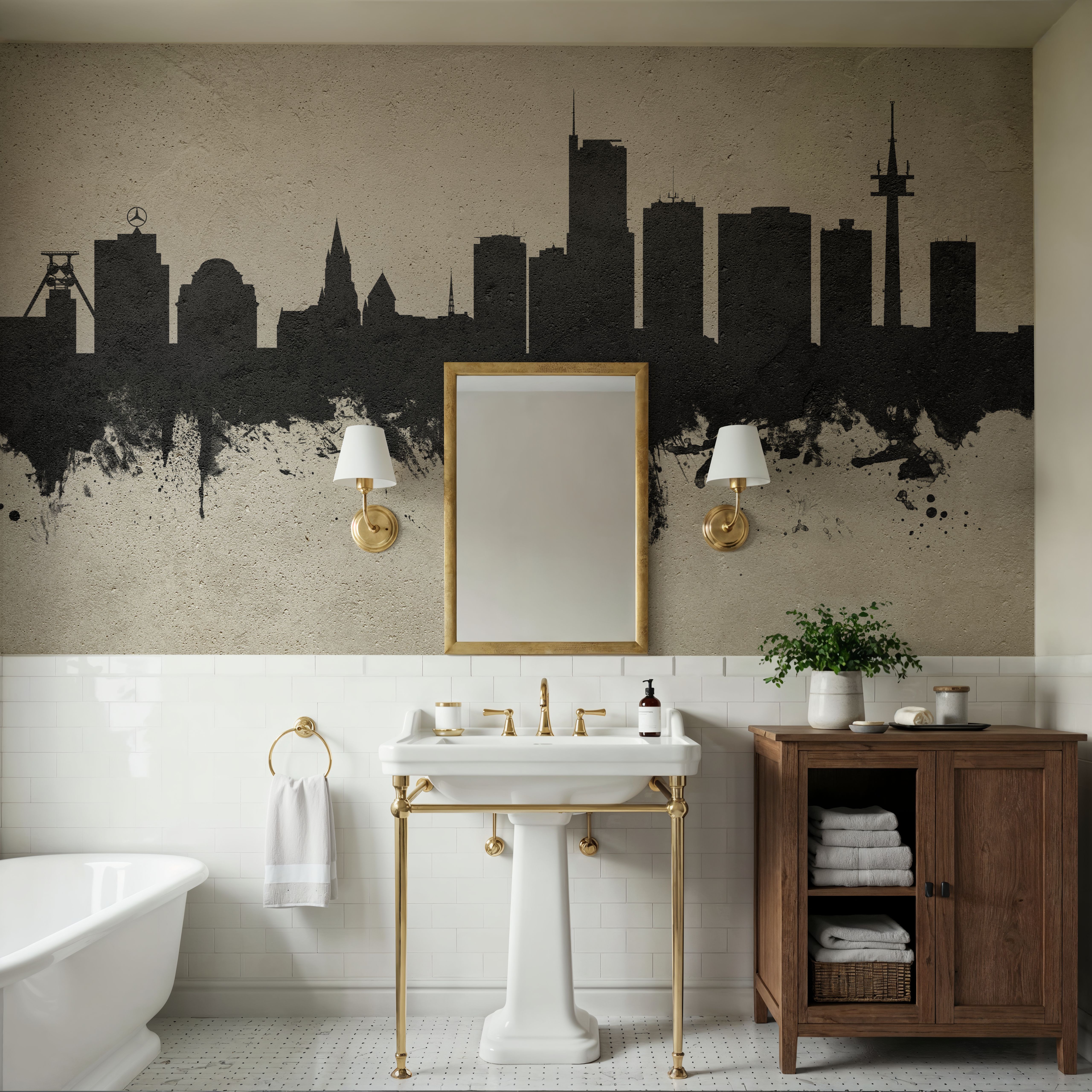 Essen Germany Skyline Concrete