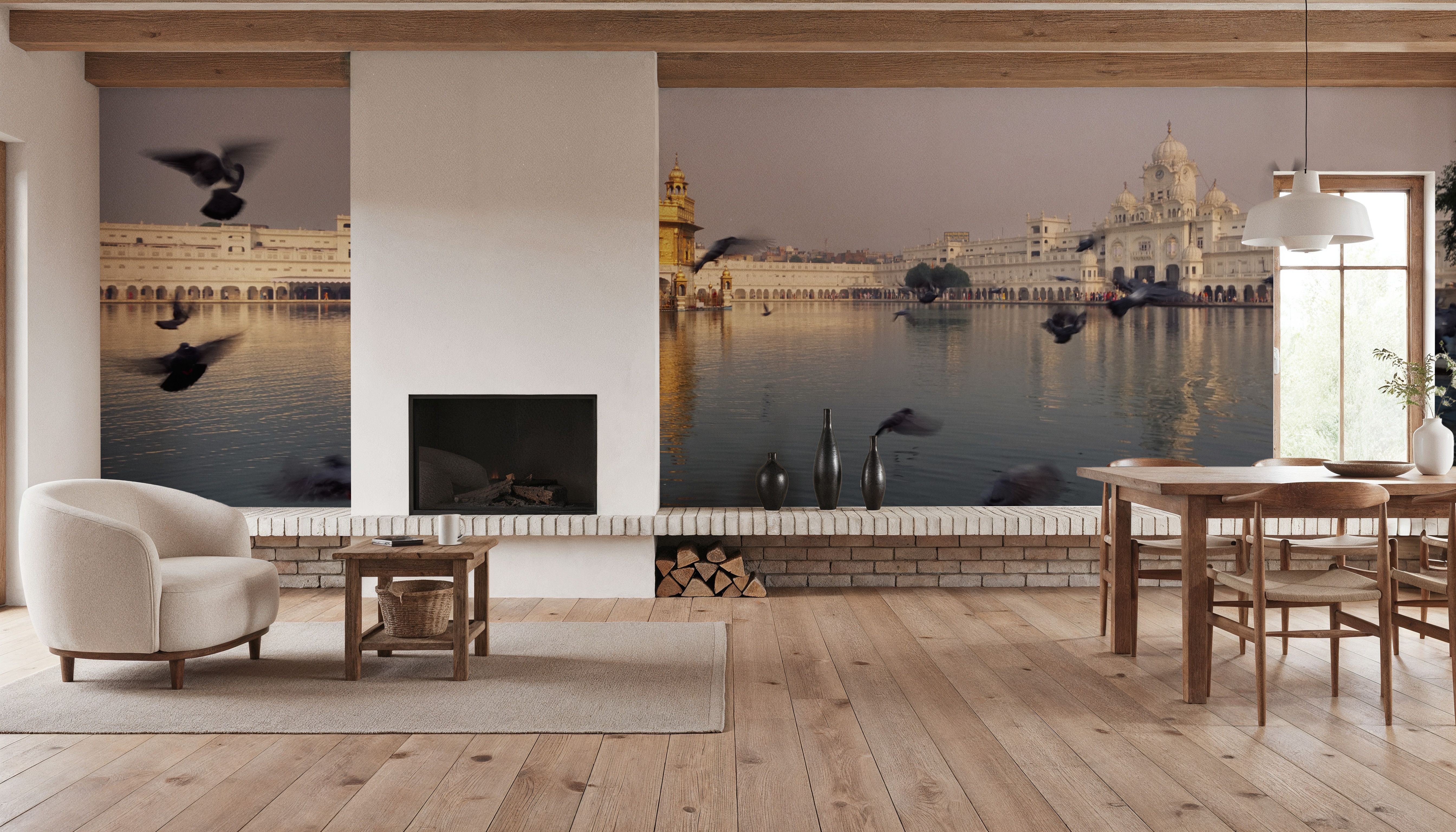 Golden Sanctuary Reflection, Wallpaper