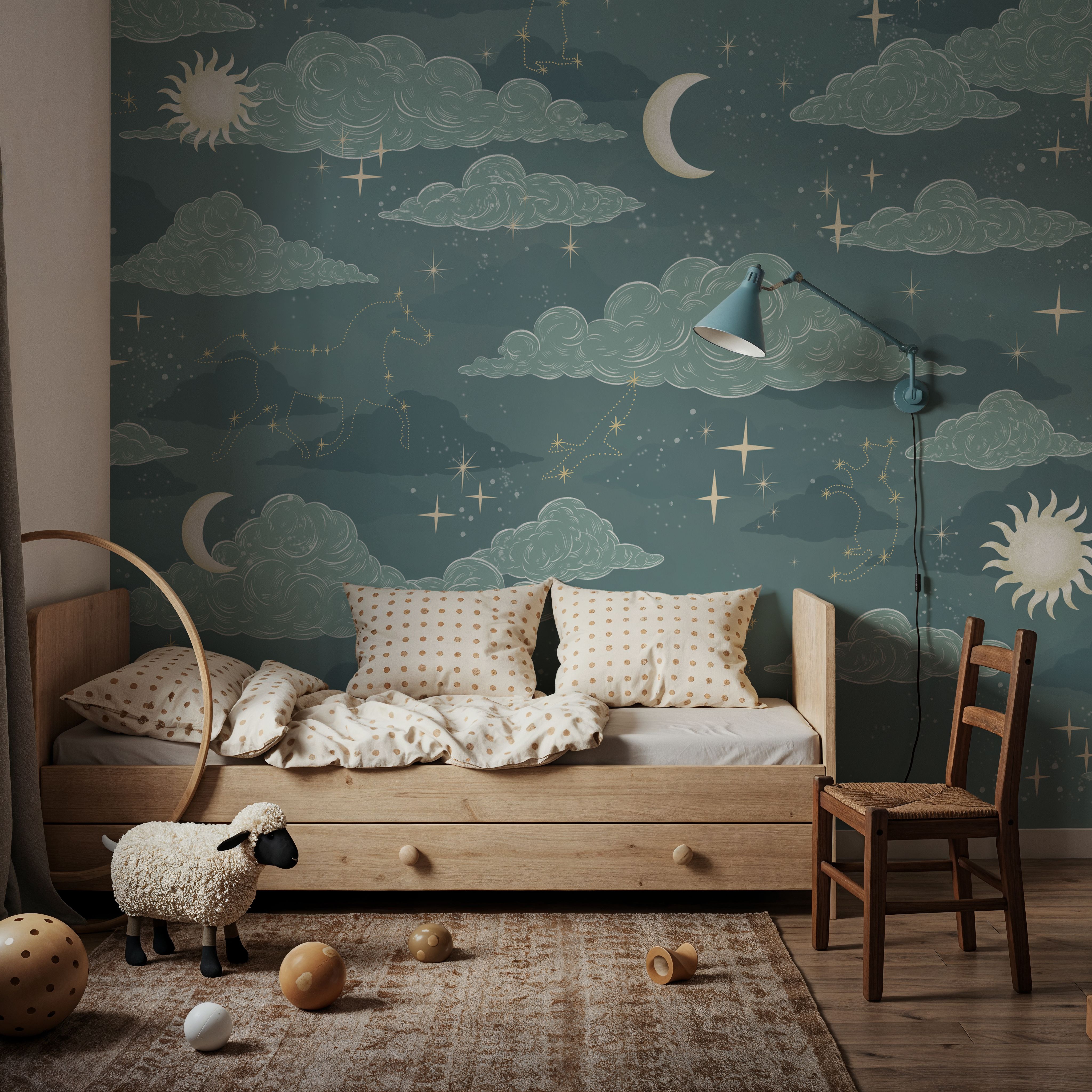 Moonlit Constellations, Steel Teal