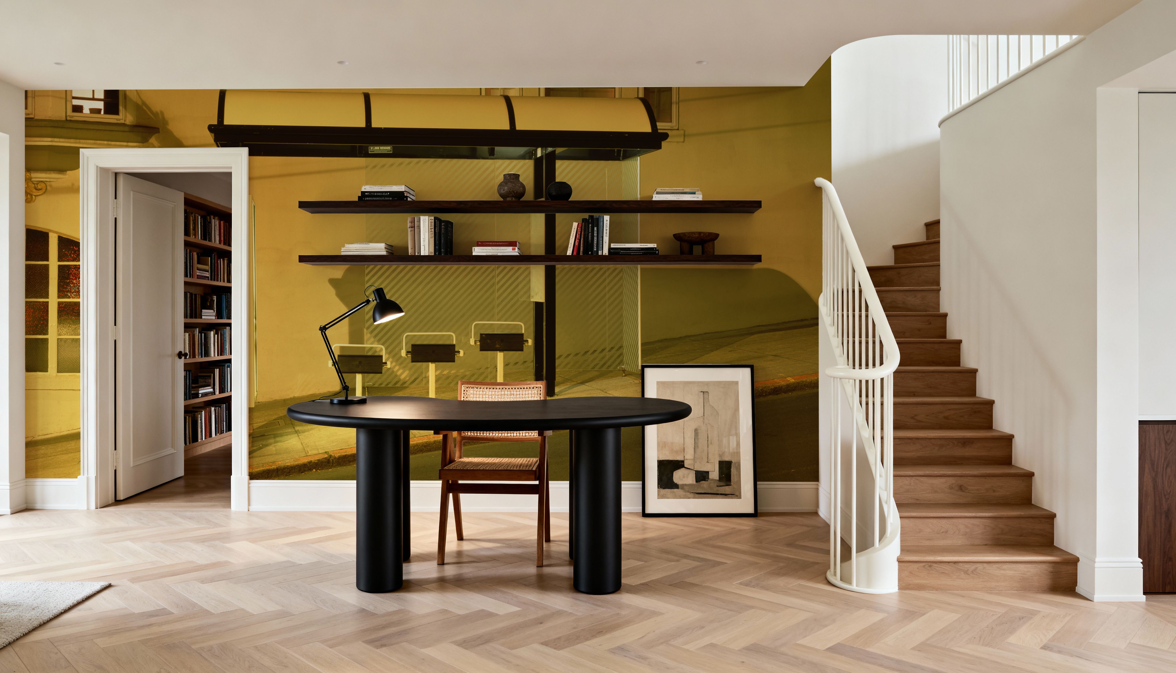 Vintage Bus Stop Twilight