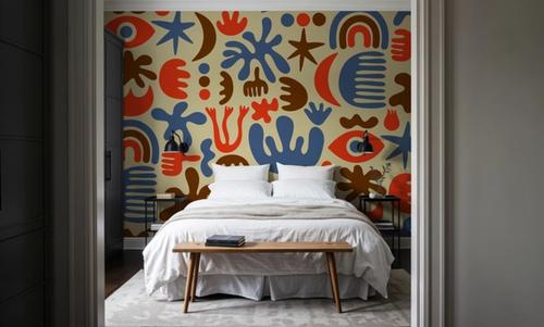 Cute Cutouts Mural, Multi