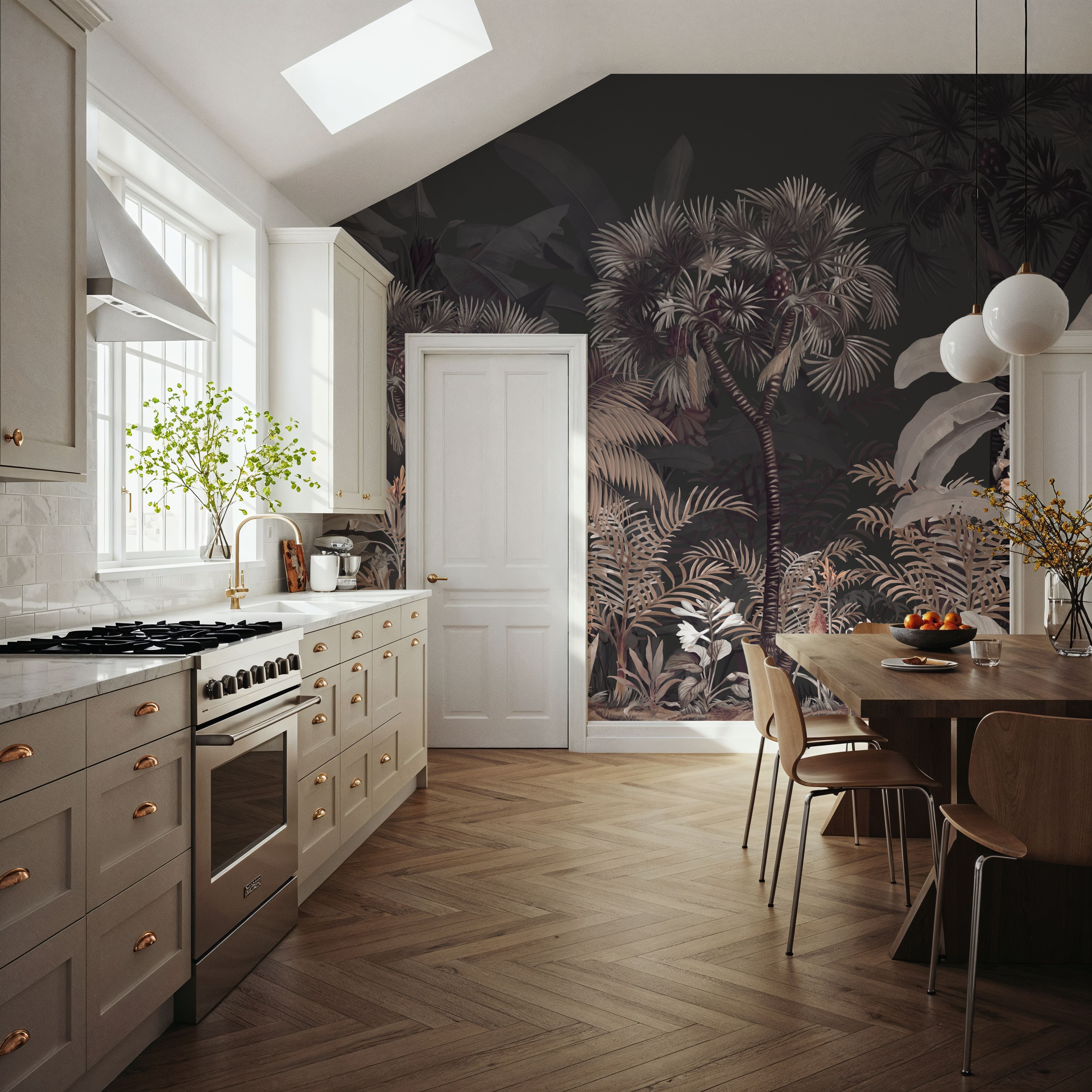 Tropical Forest Strolls Dark Gray