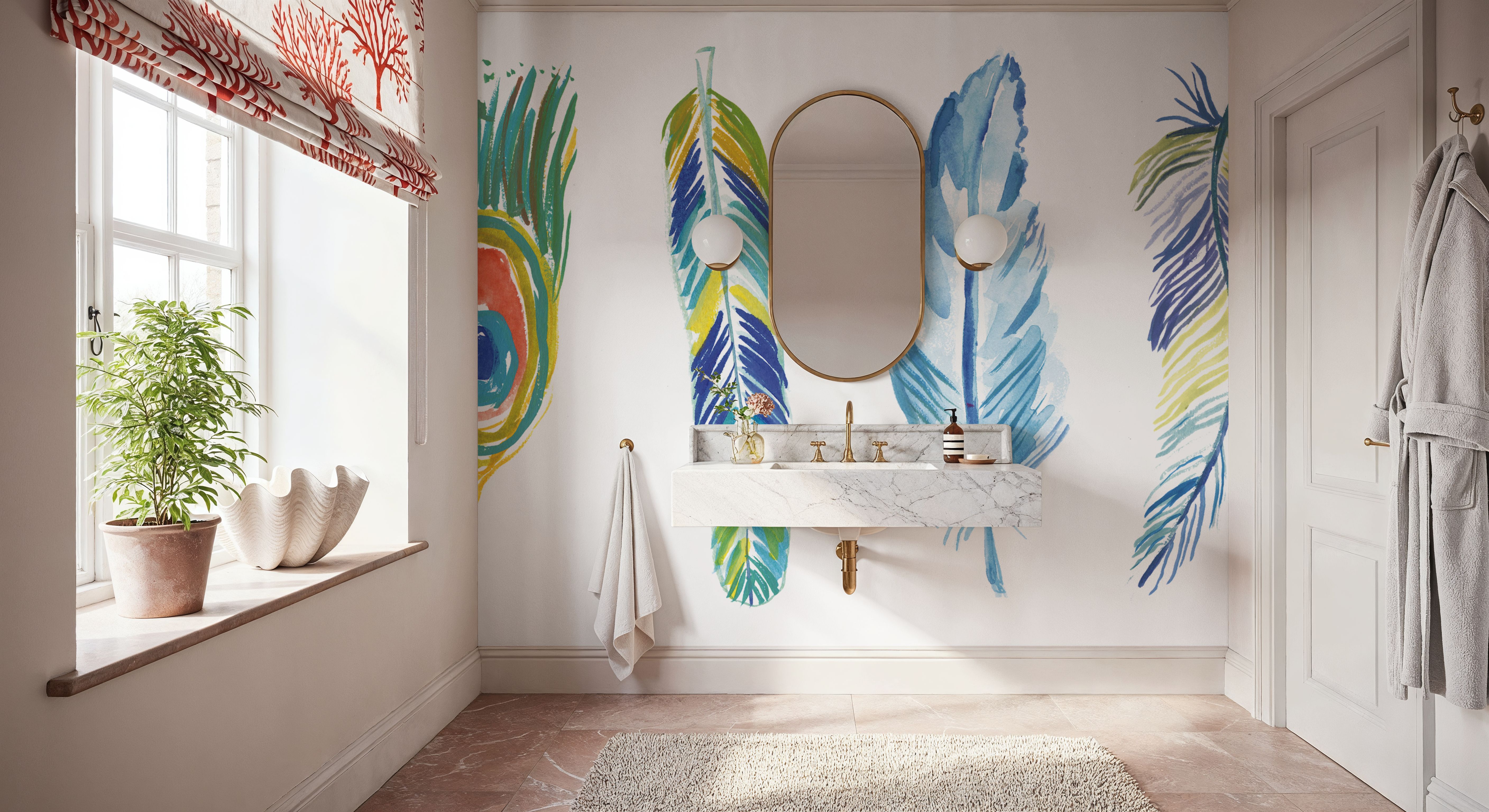 Rainbow Feathers I