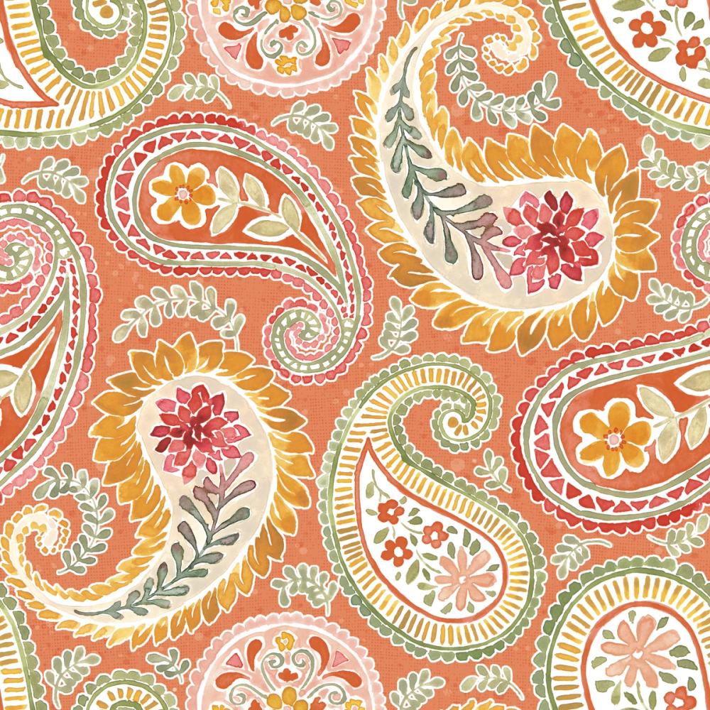 Harvest Paisley Orange