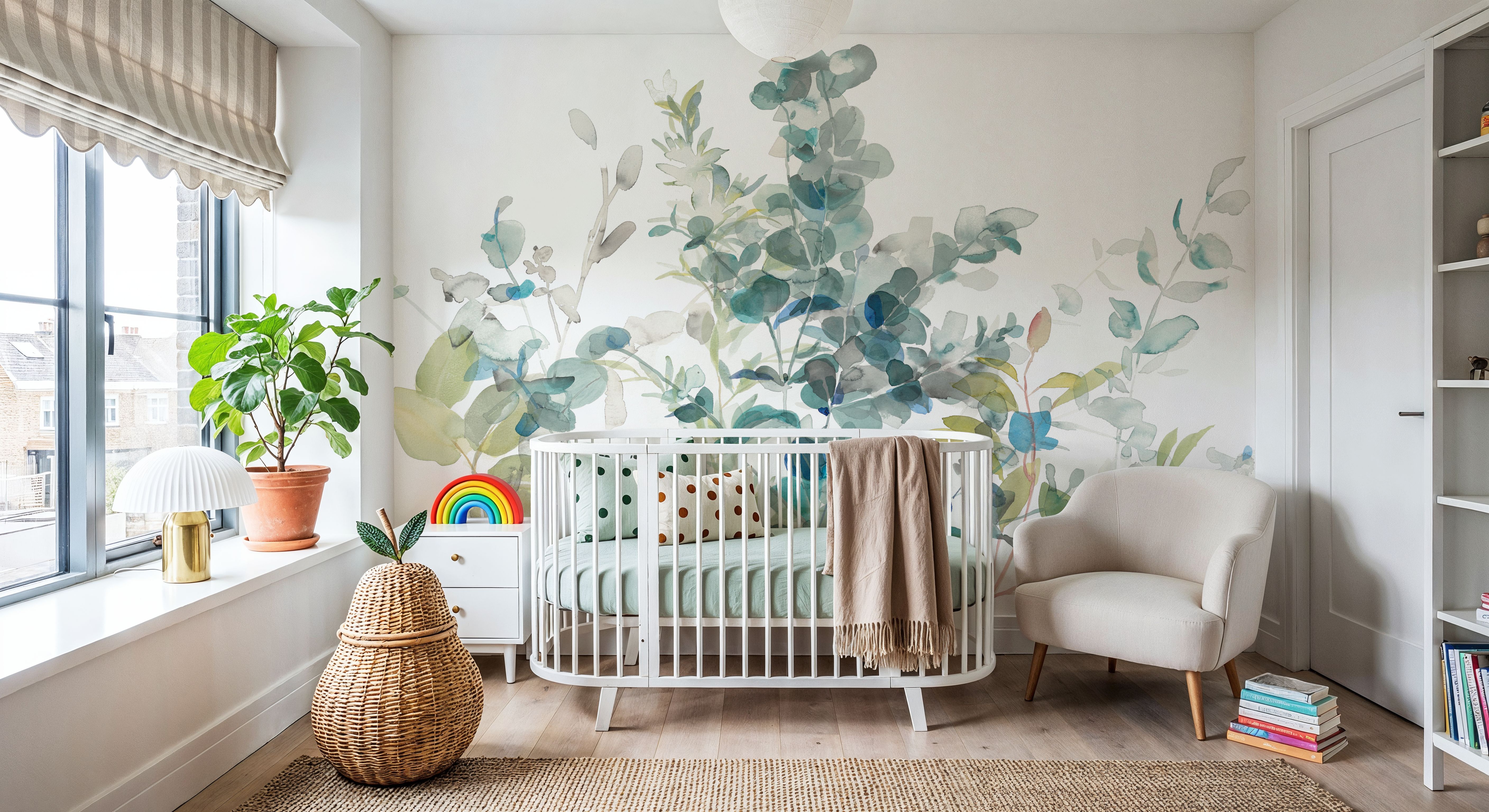 Eucalyptus I White, Tapeten