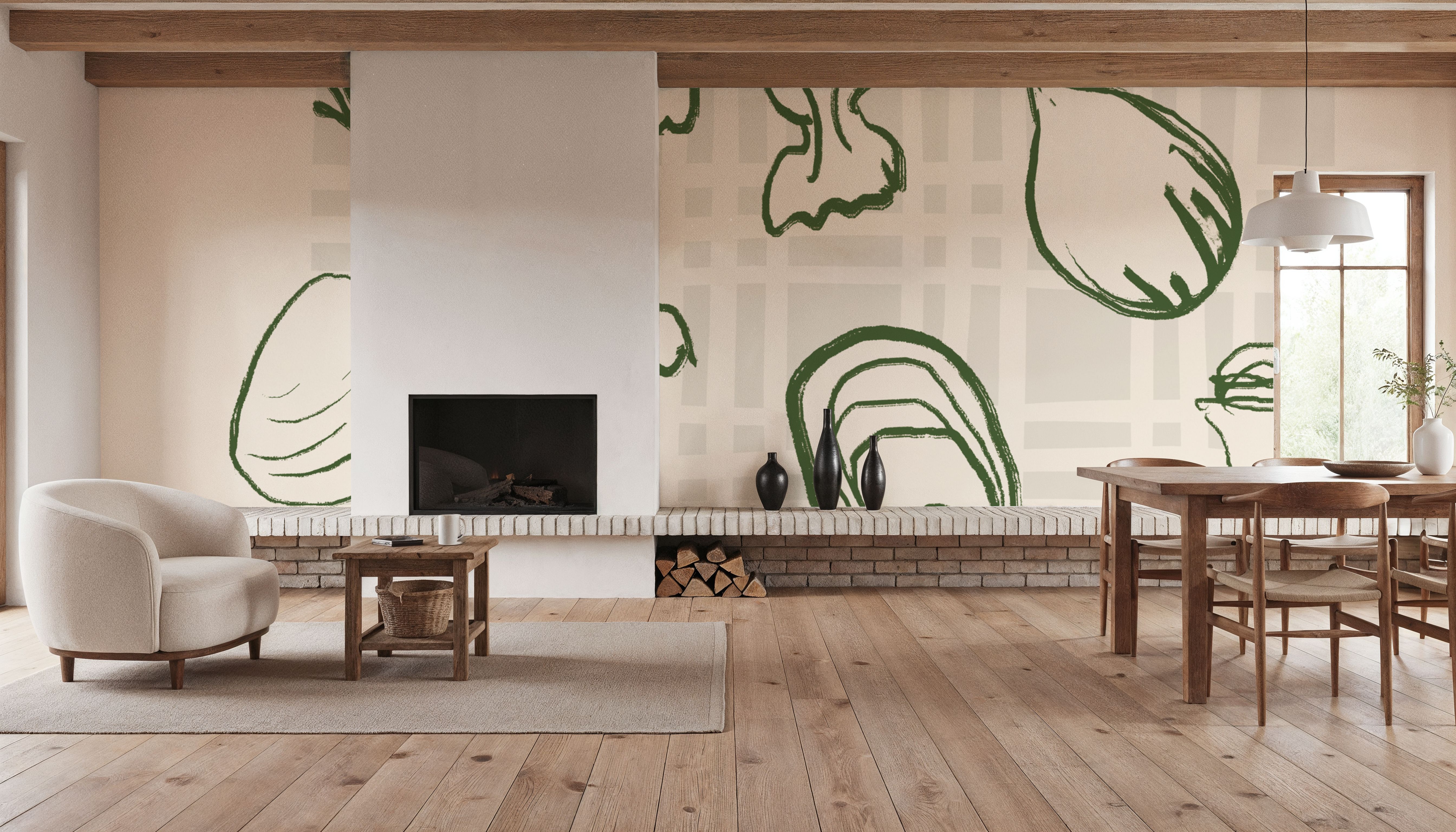 Italian Dinner II, Papel pintado