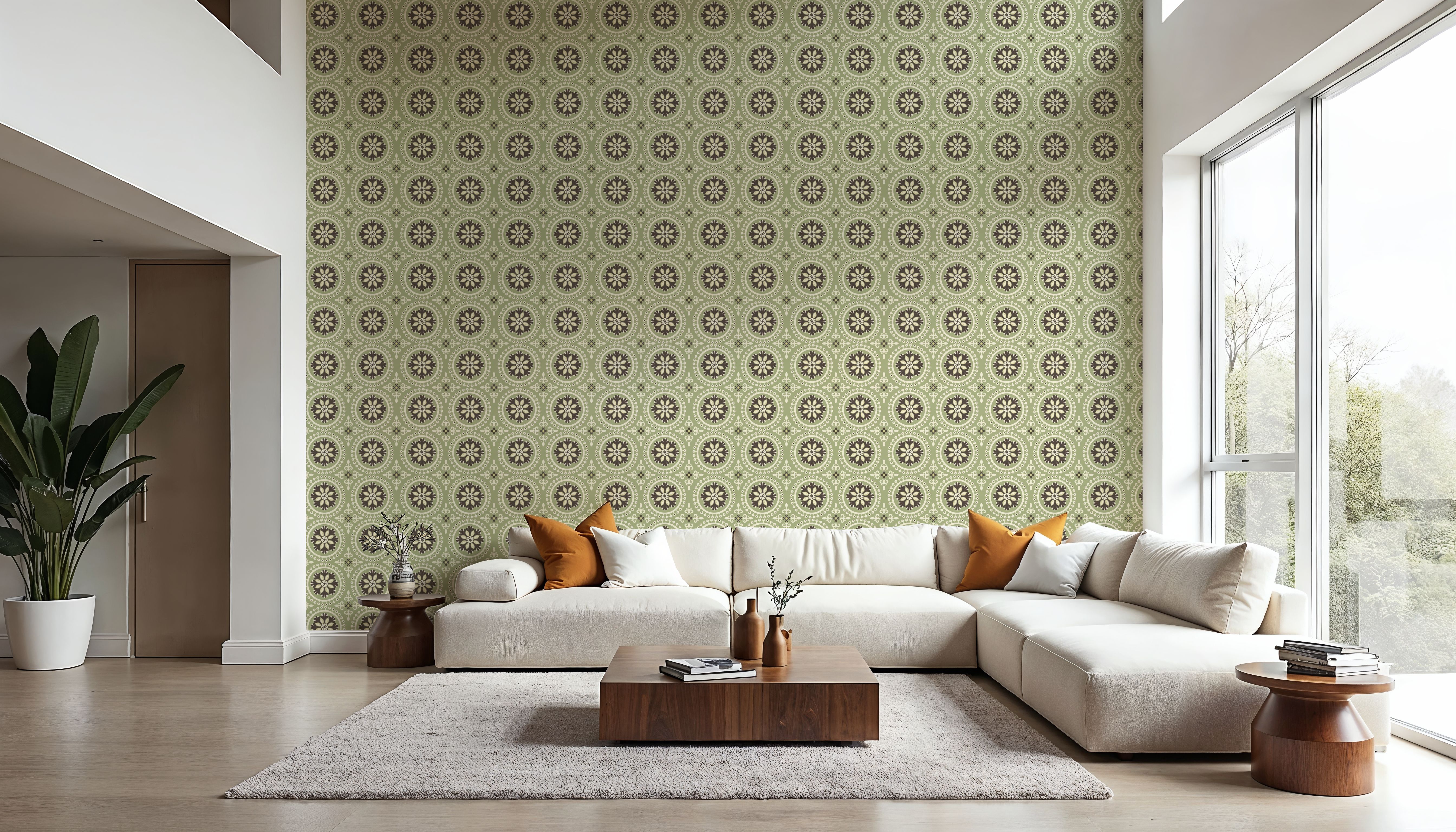 Geo Floral, Pistachio
