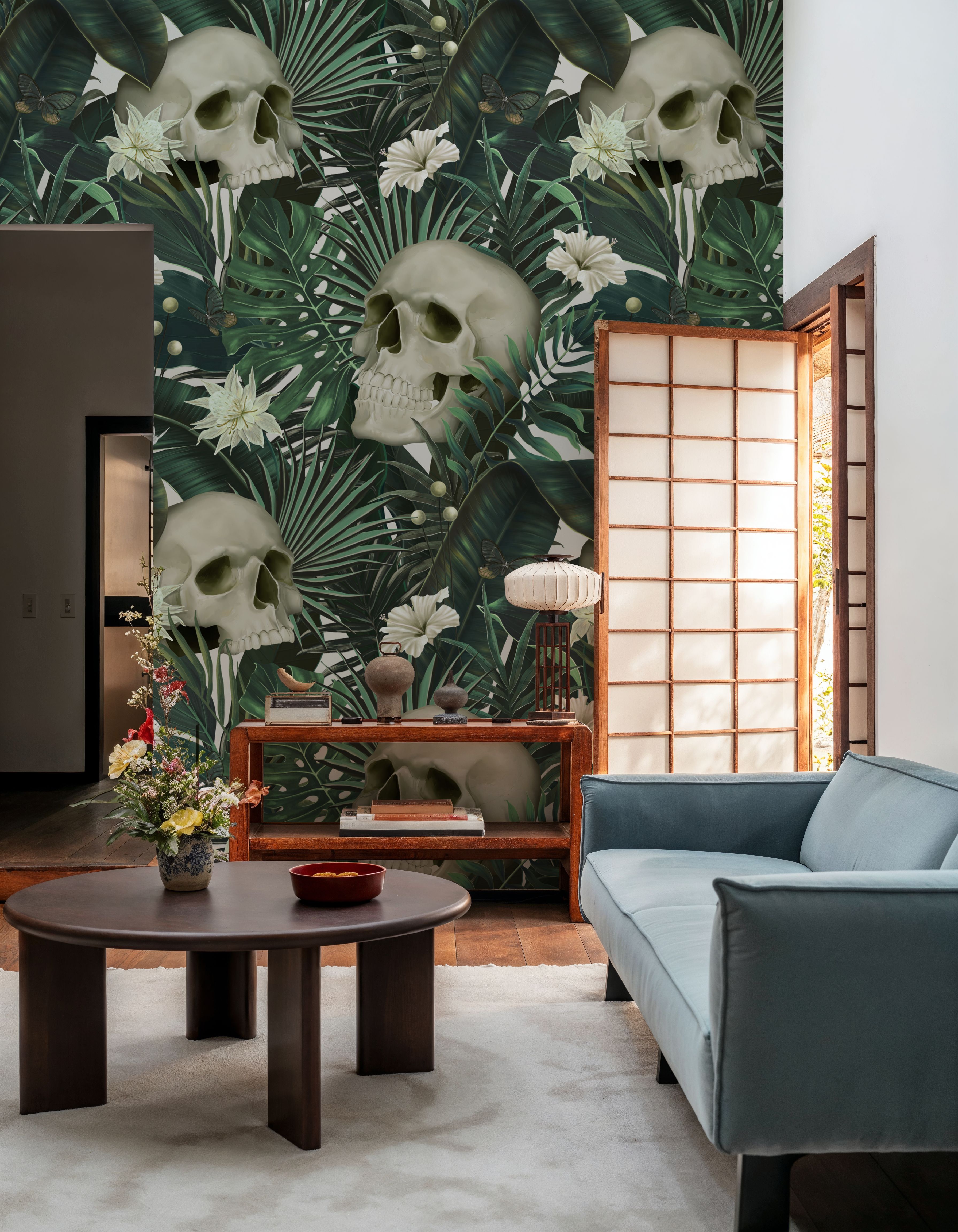 Peonies and Skulls