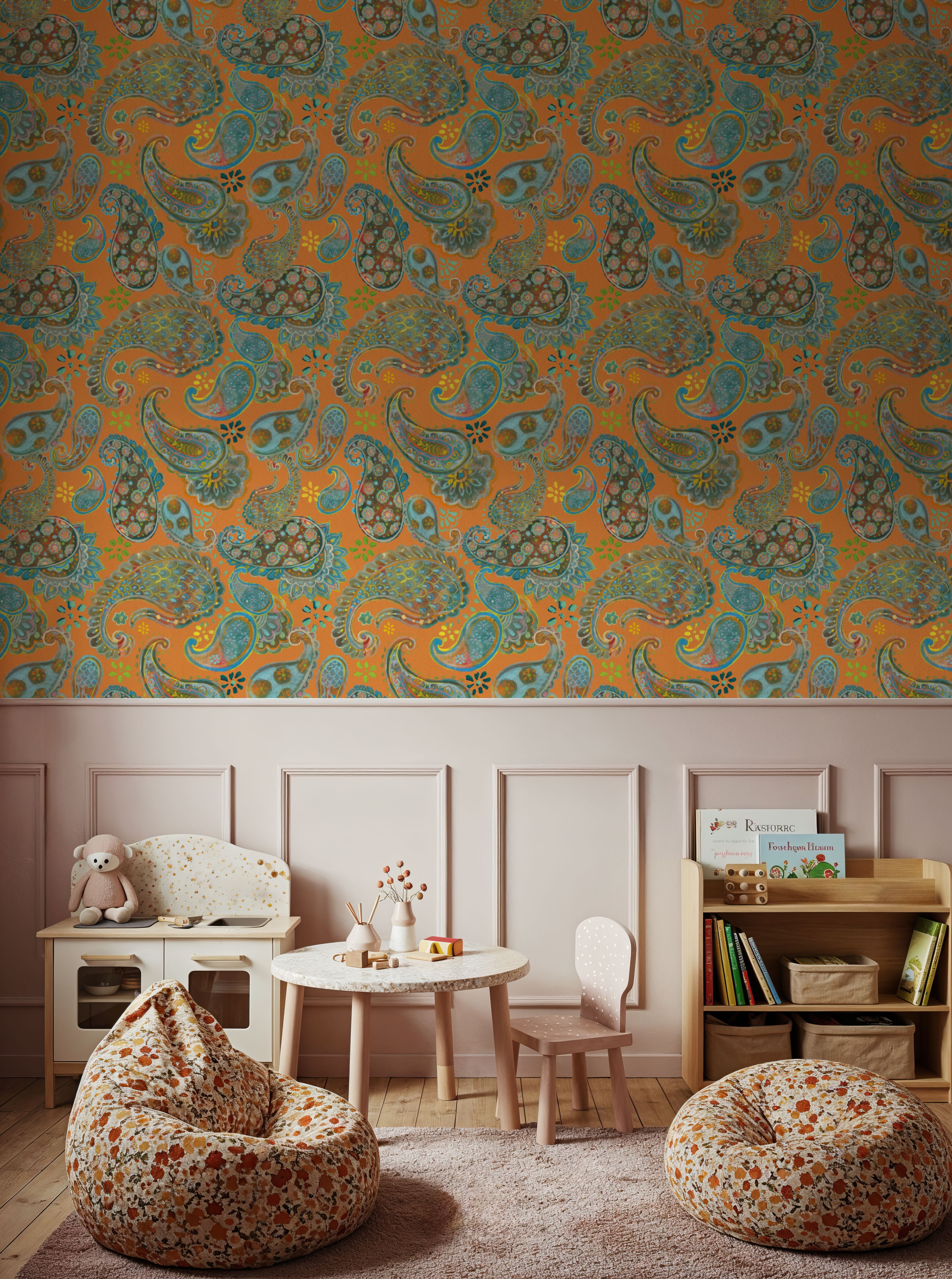 Big on Paisley Orange