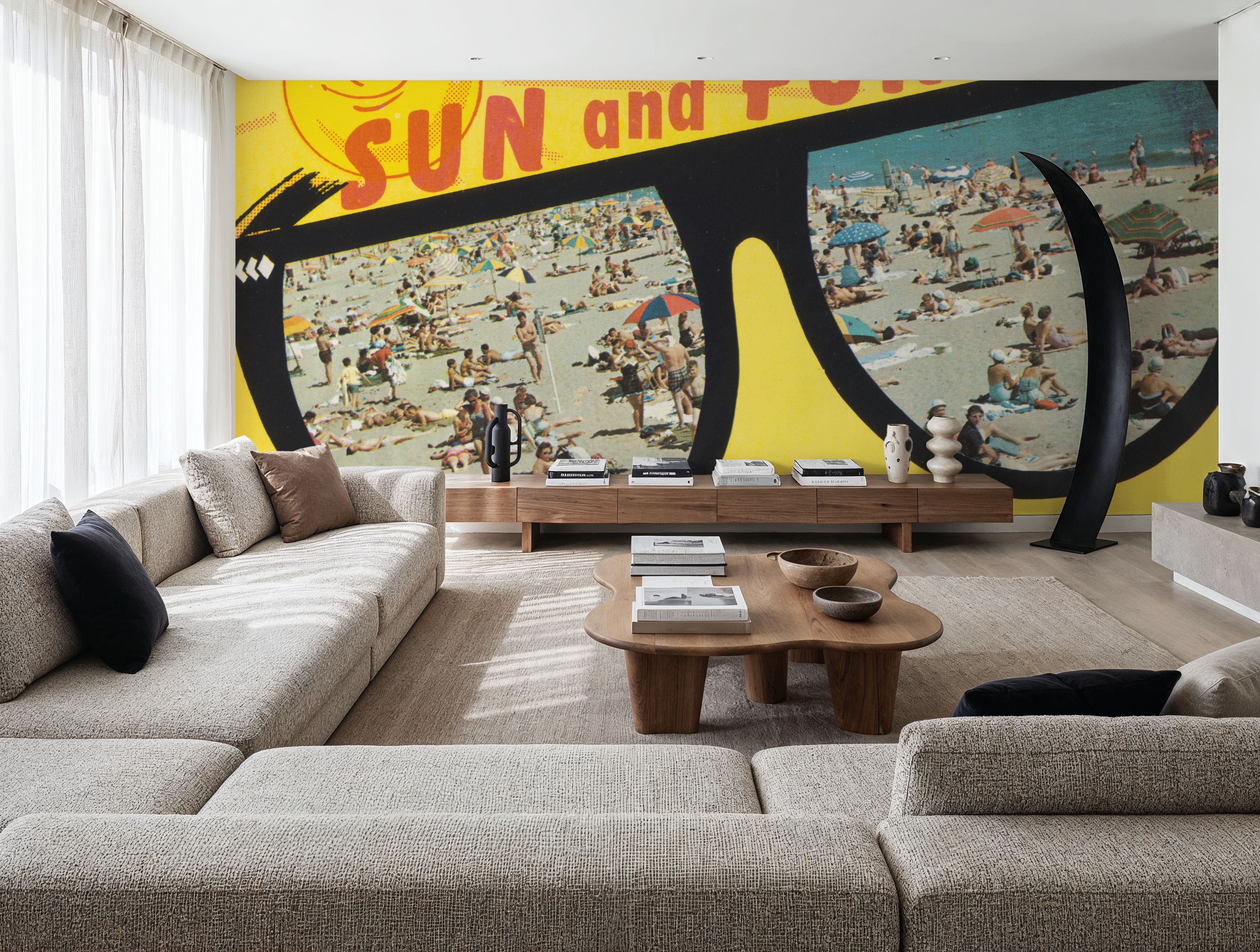 Greetings from the Sun and the Fun - Screenprint Postcard