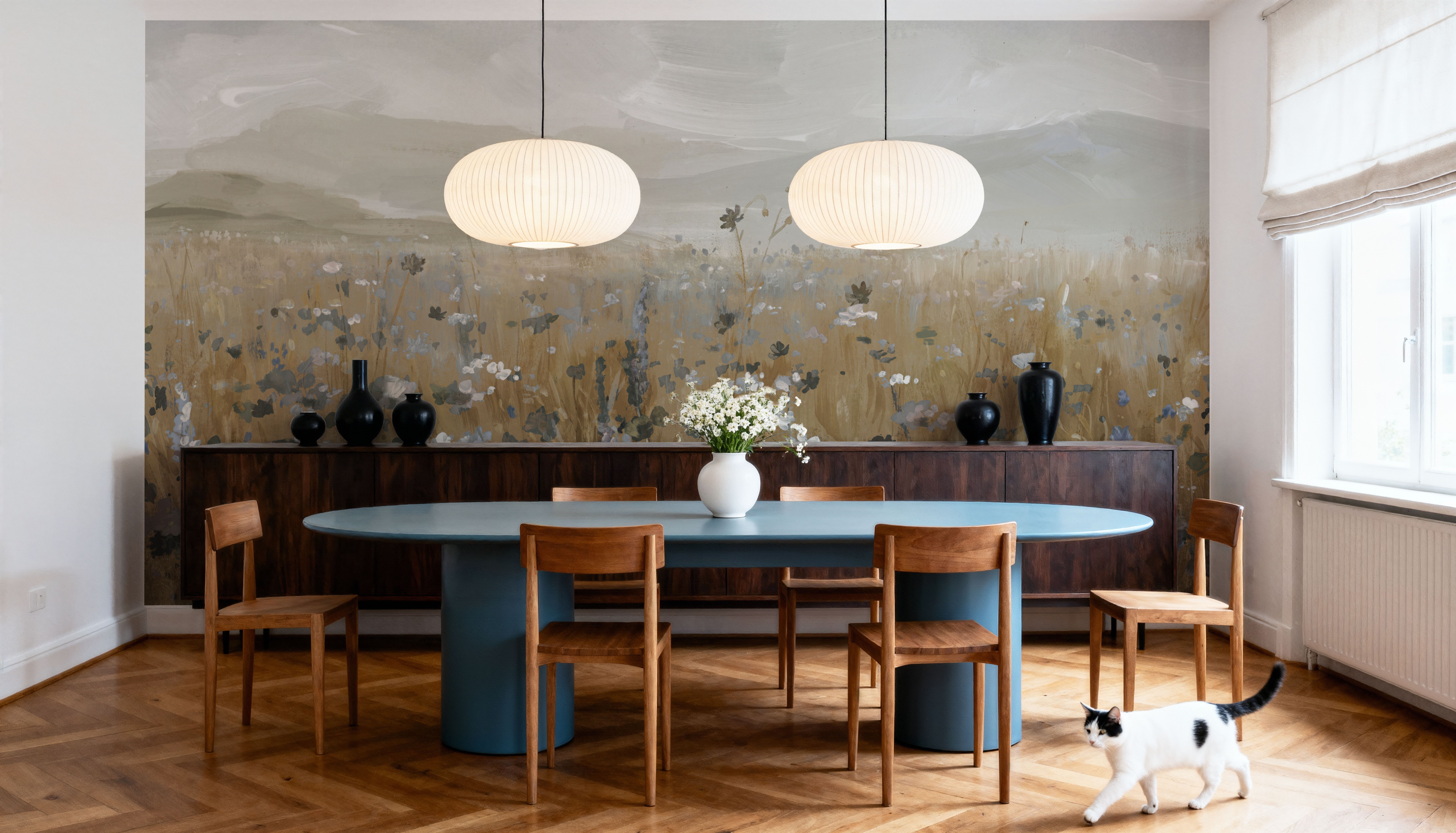 Field of Flowers Neutral, Wallpaper