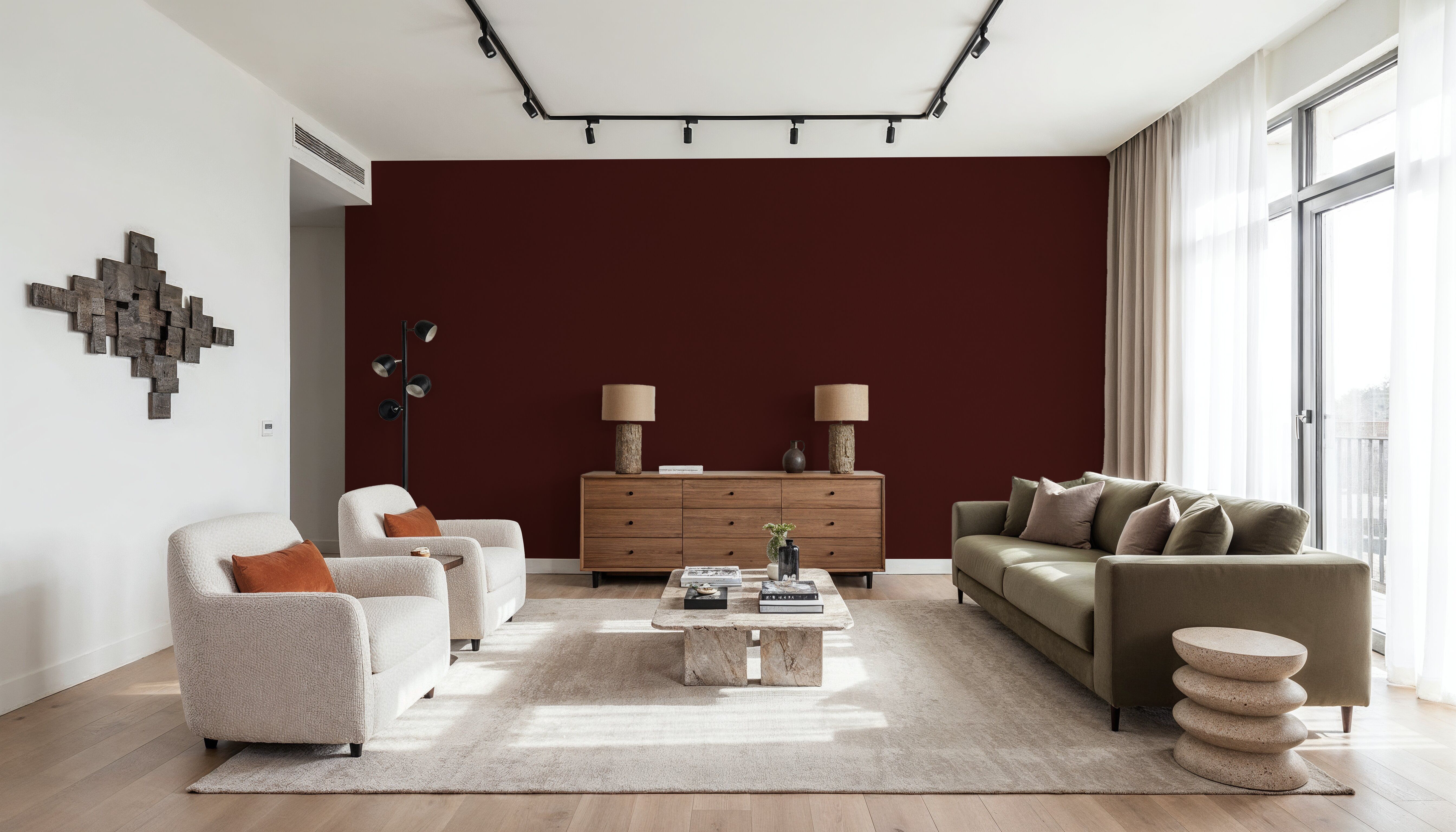 Linen Mist Bright Collection, Merlot