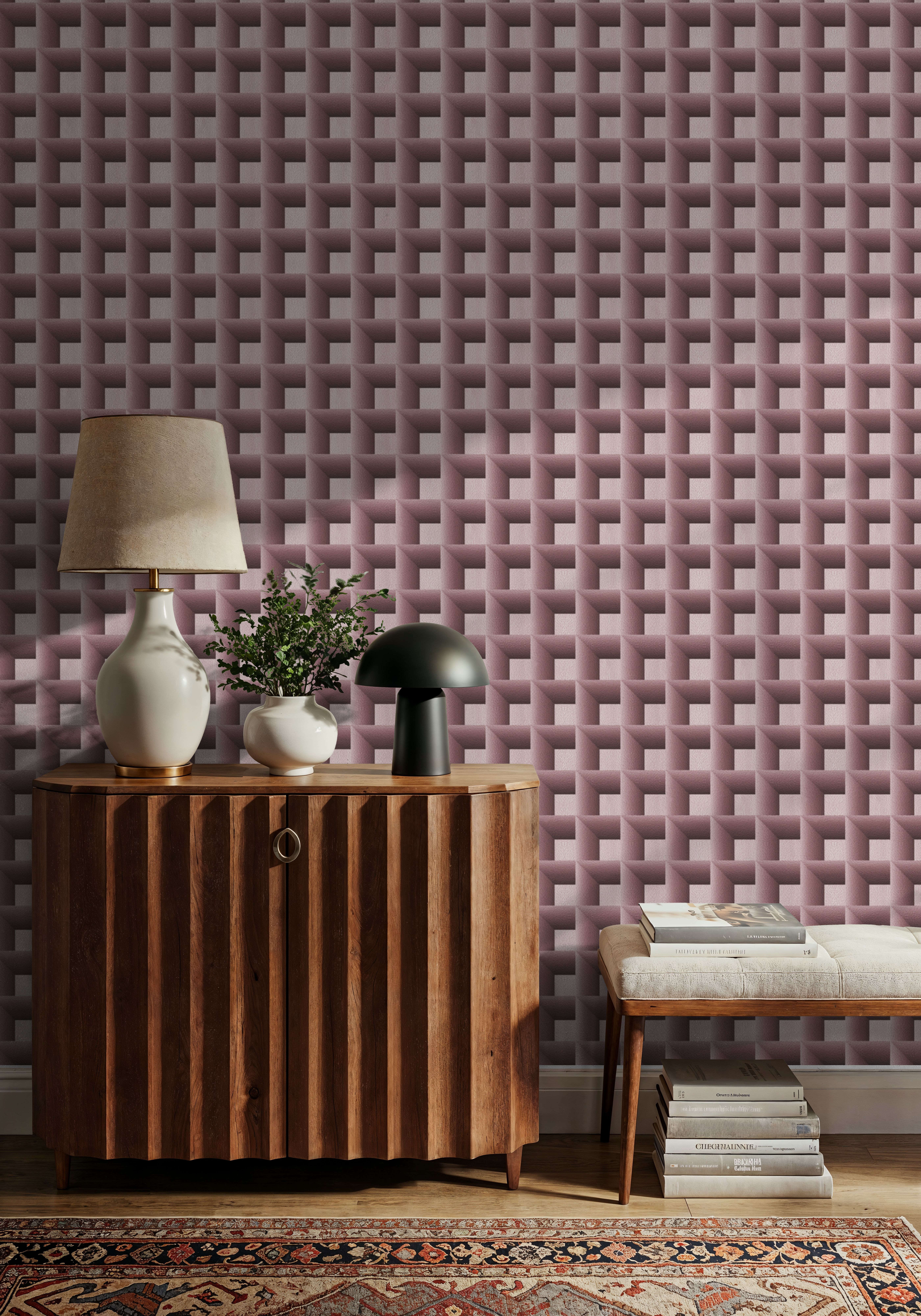 Decorative Cubes, Rose