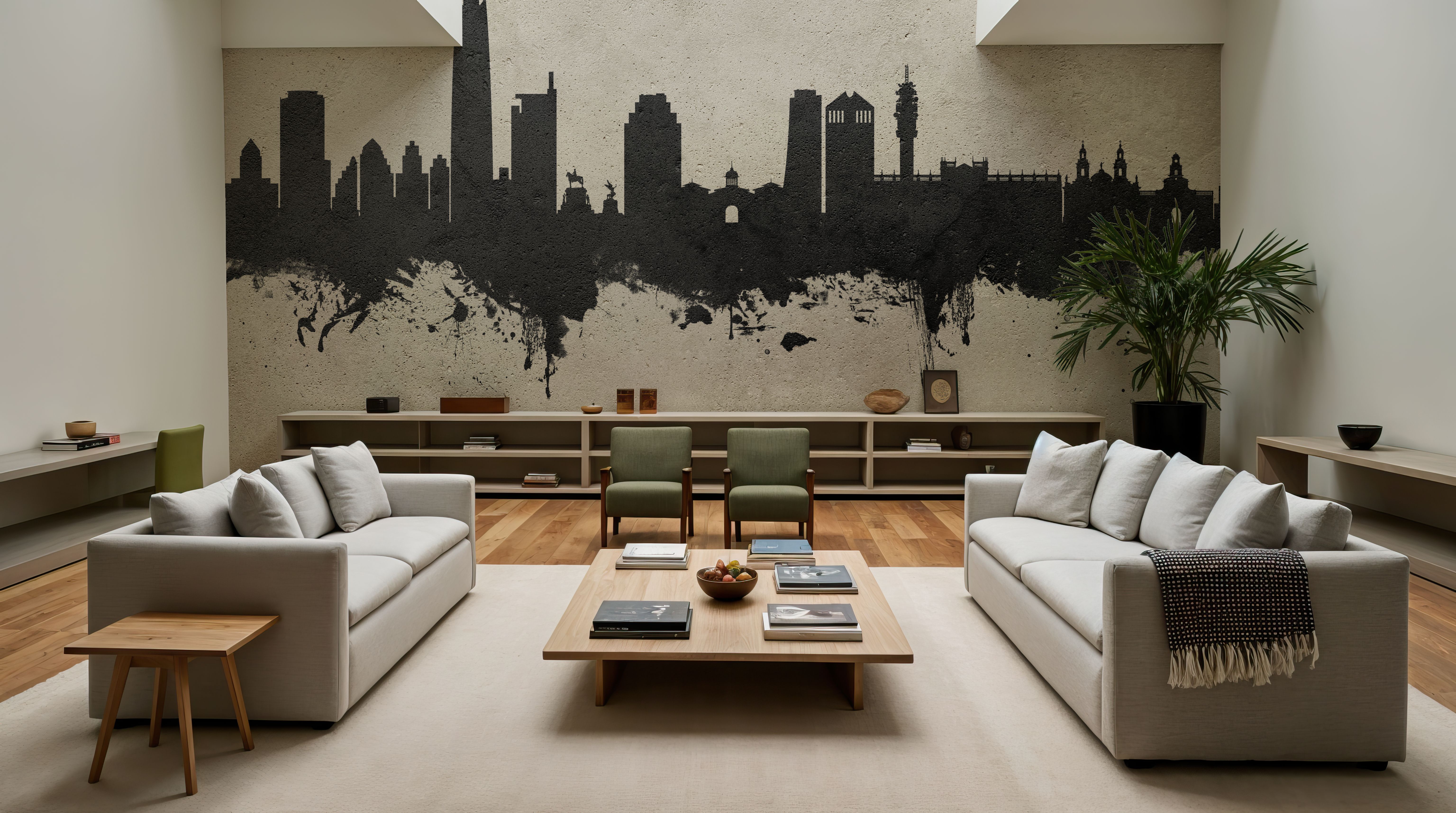 Santiago de Chile Skyline Concrete