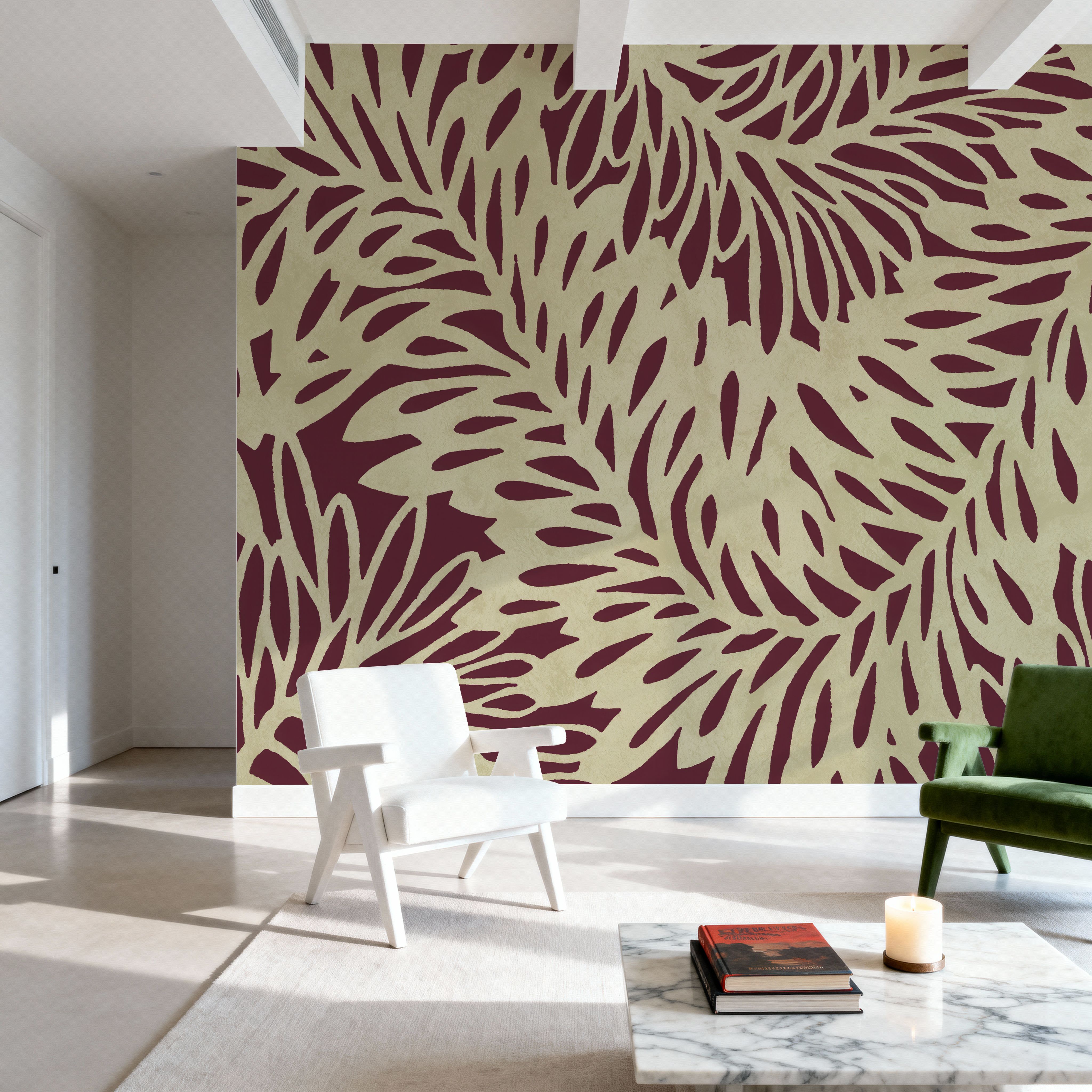 Leaf Wave Claret