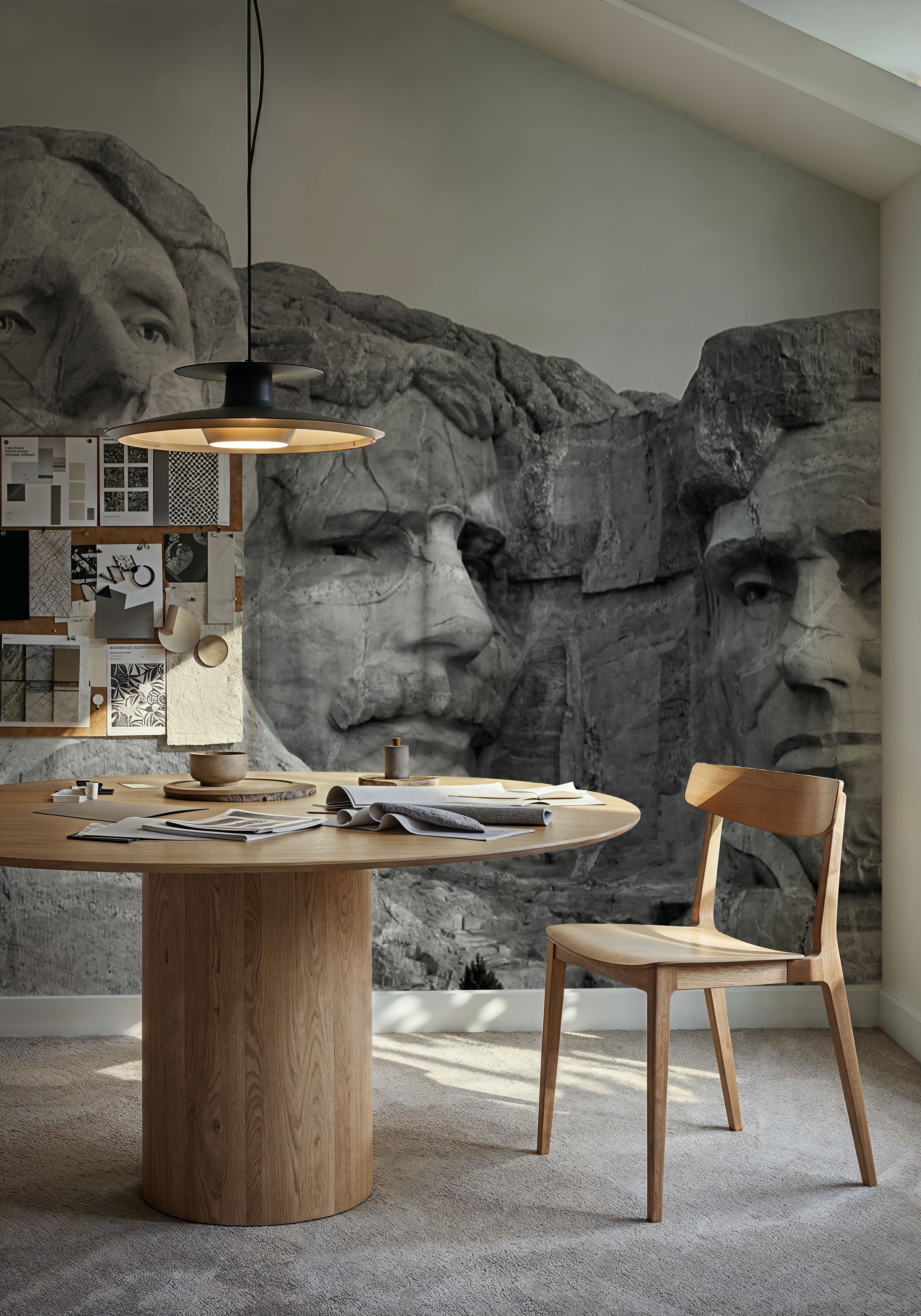 Mount Rushmore, Black And White