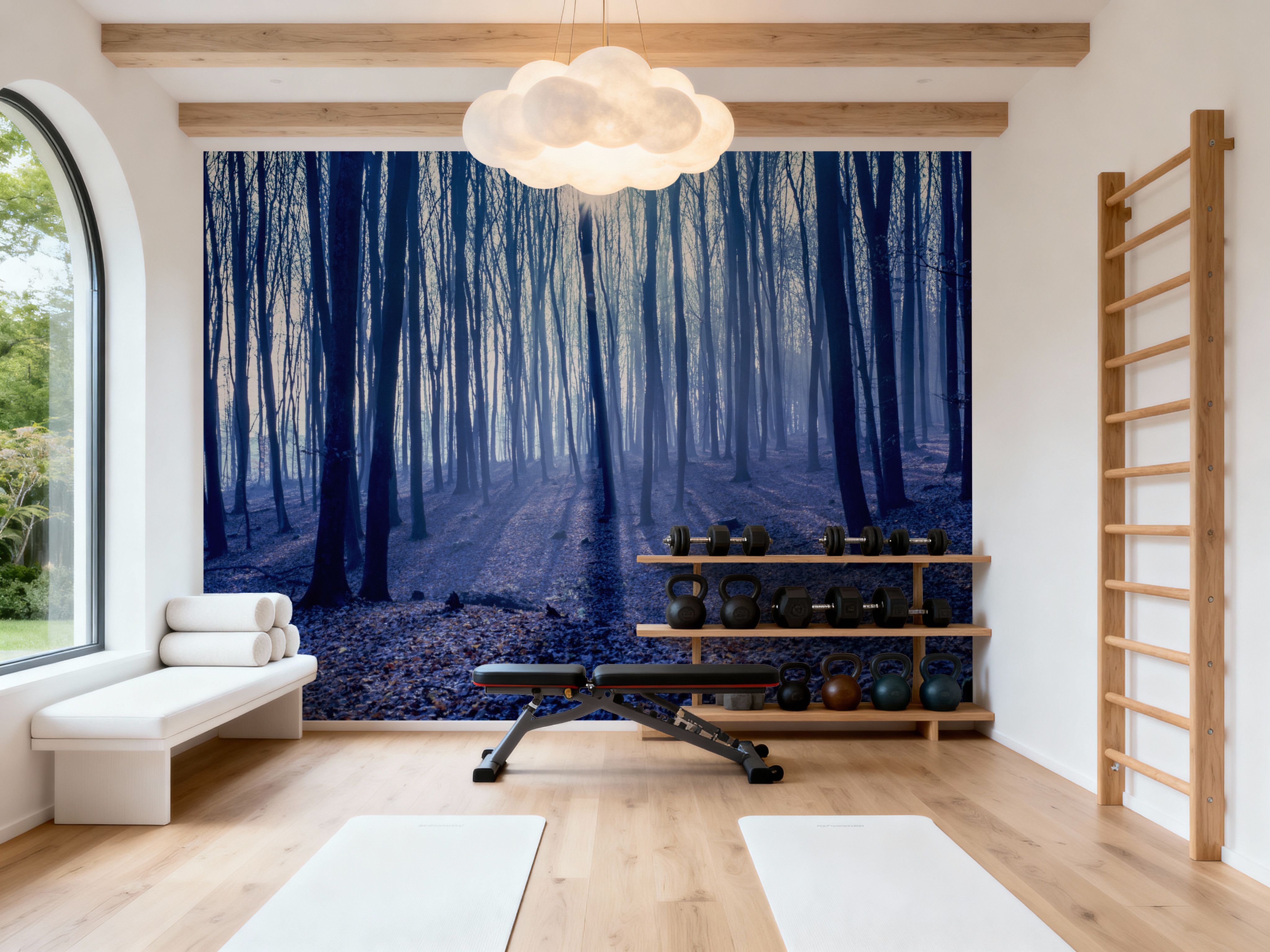 Misty Blue Forest