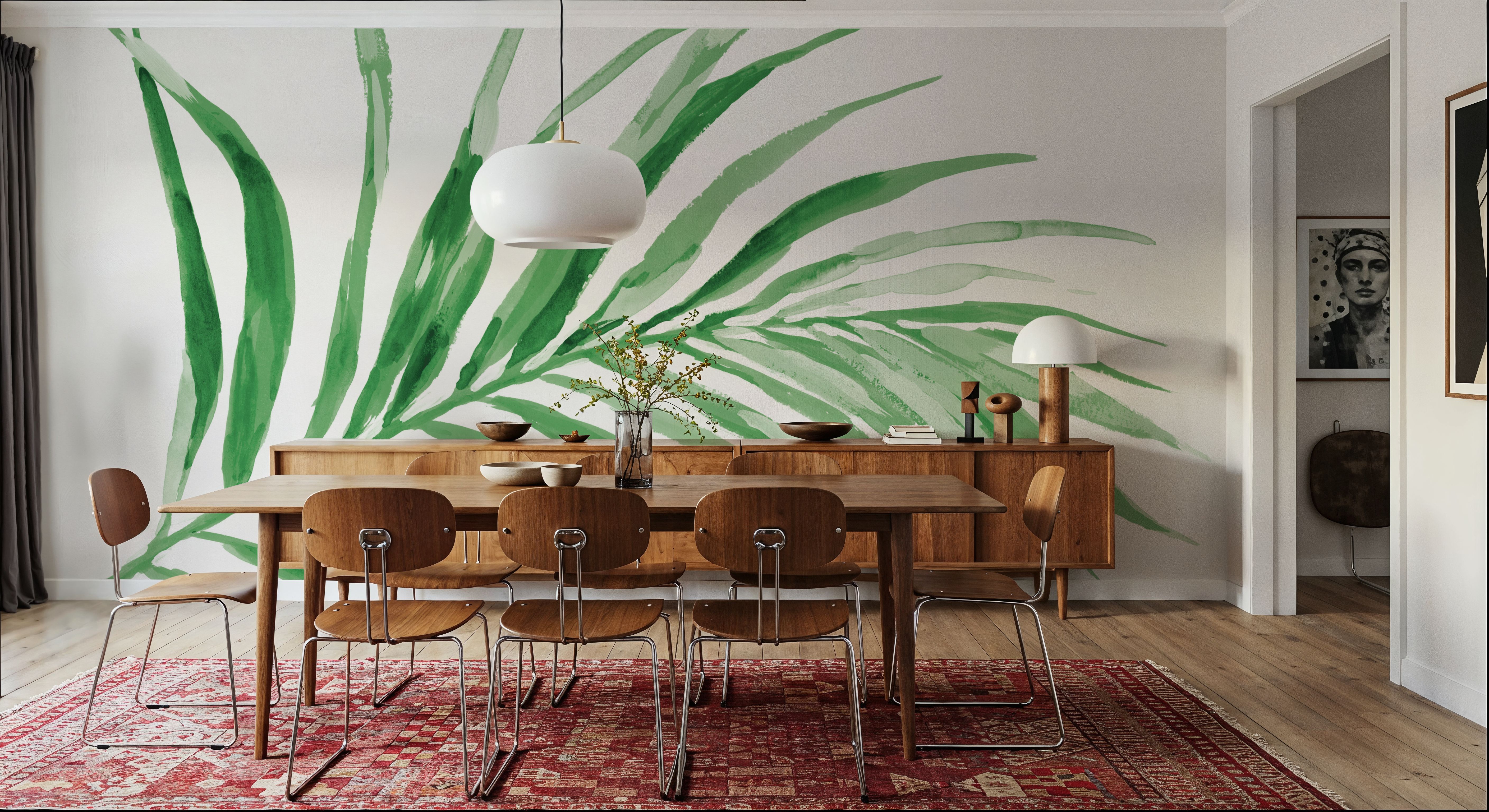 Colorful Tropical Leaf Green II