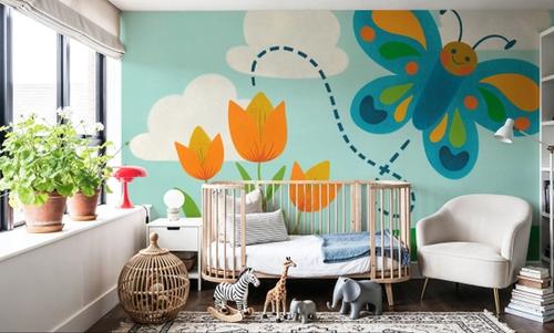 Retro Spring Butterfly