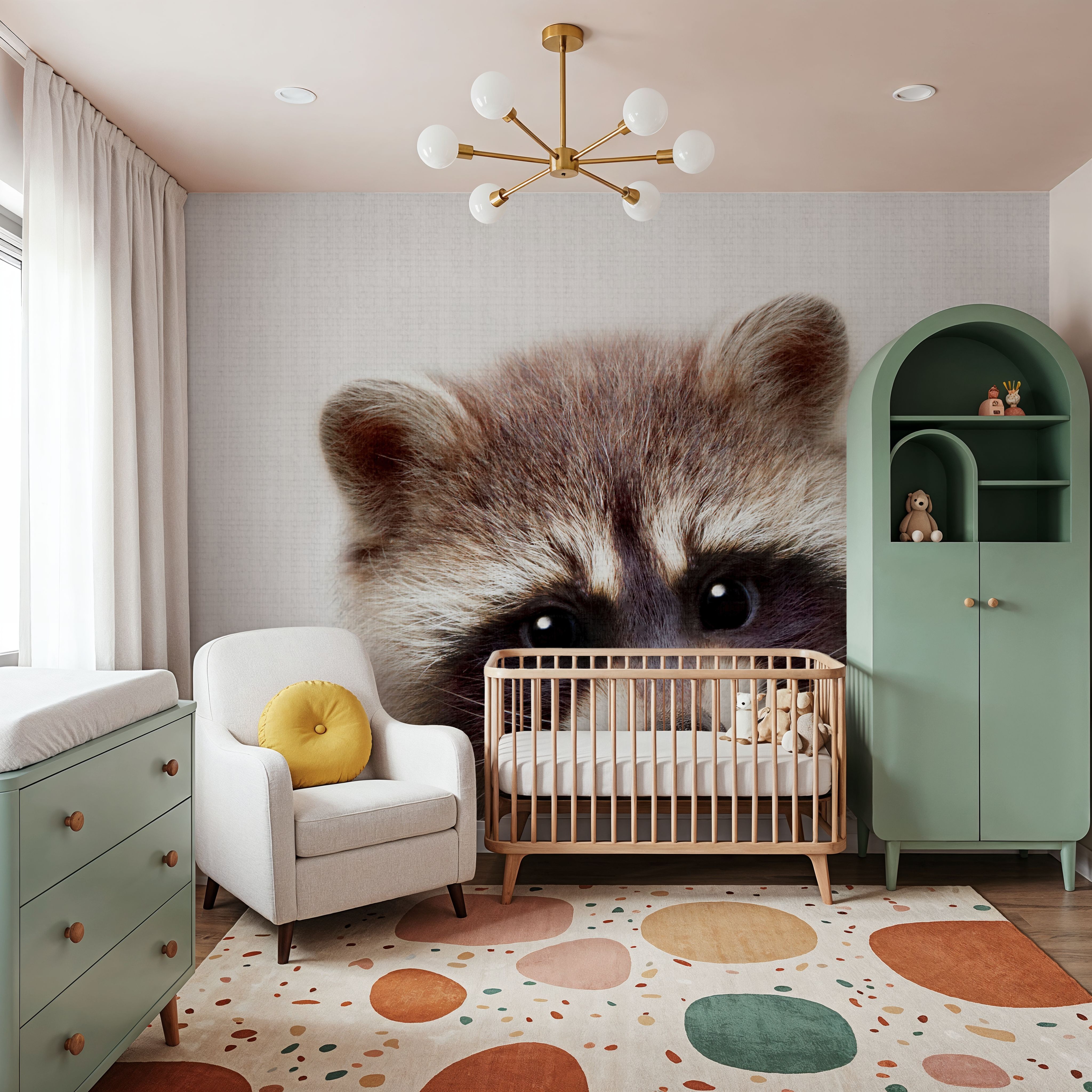 Peekaboo Raccoon