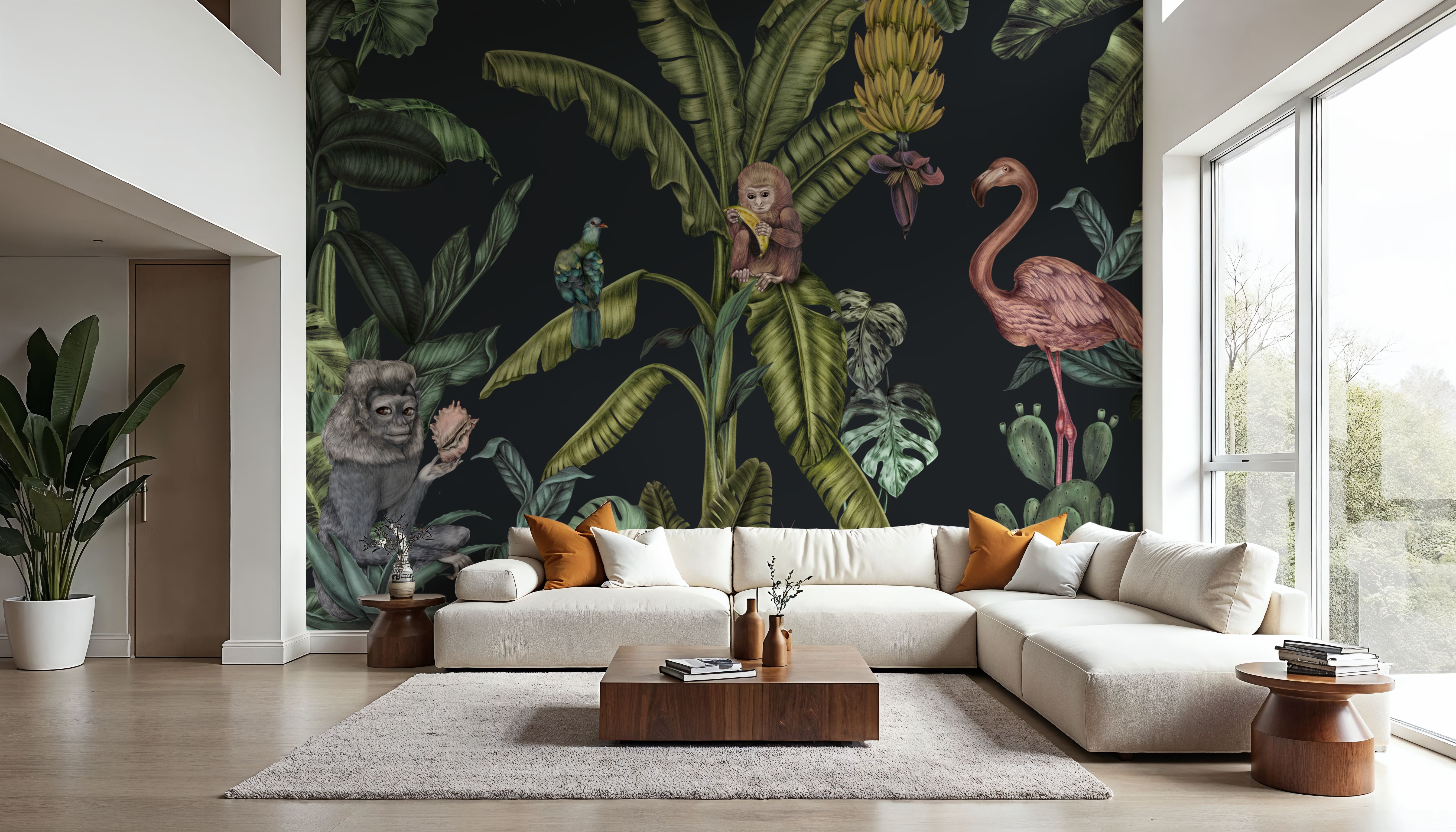 Monkeys With Birds, Dark