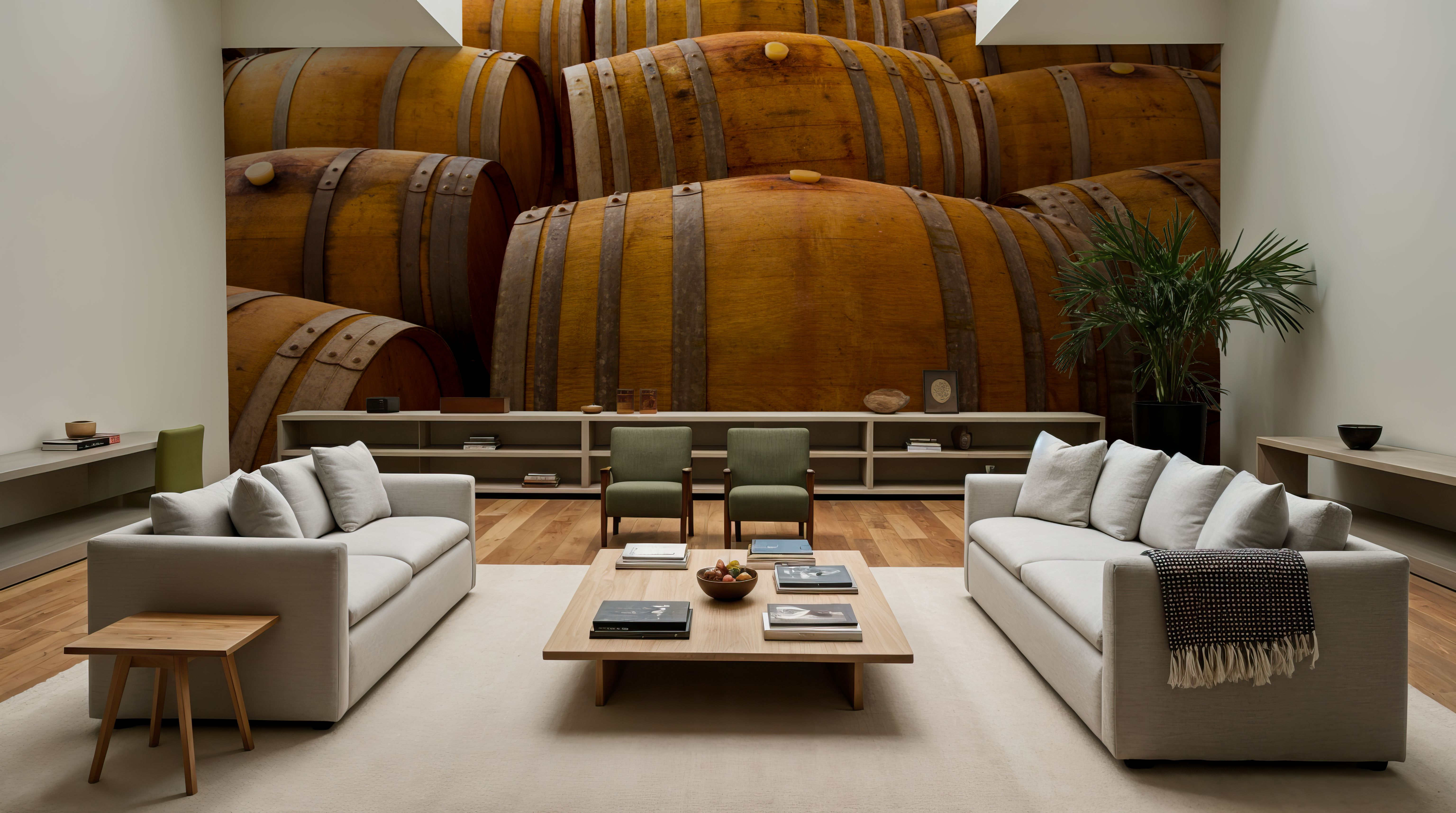 Wine Barrels, Papier peint