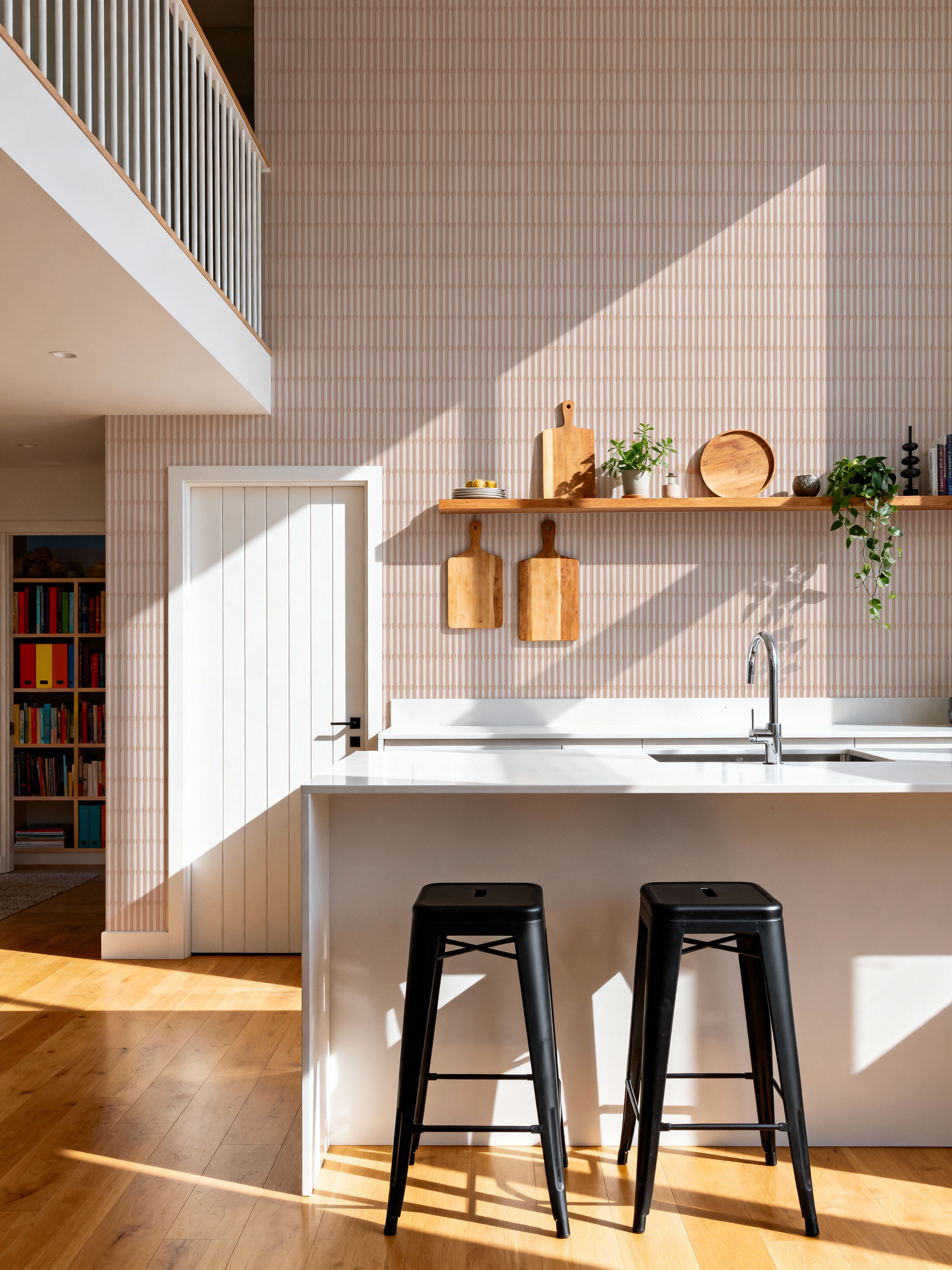 Bamboo Stripes, Blush