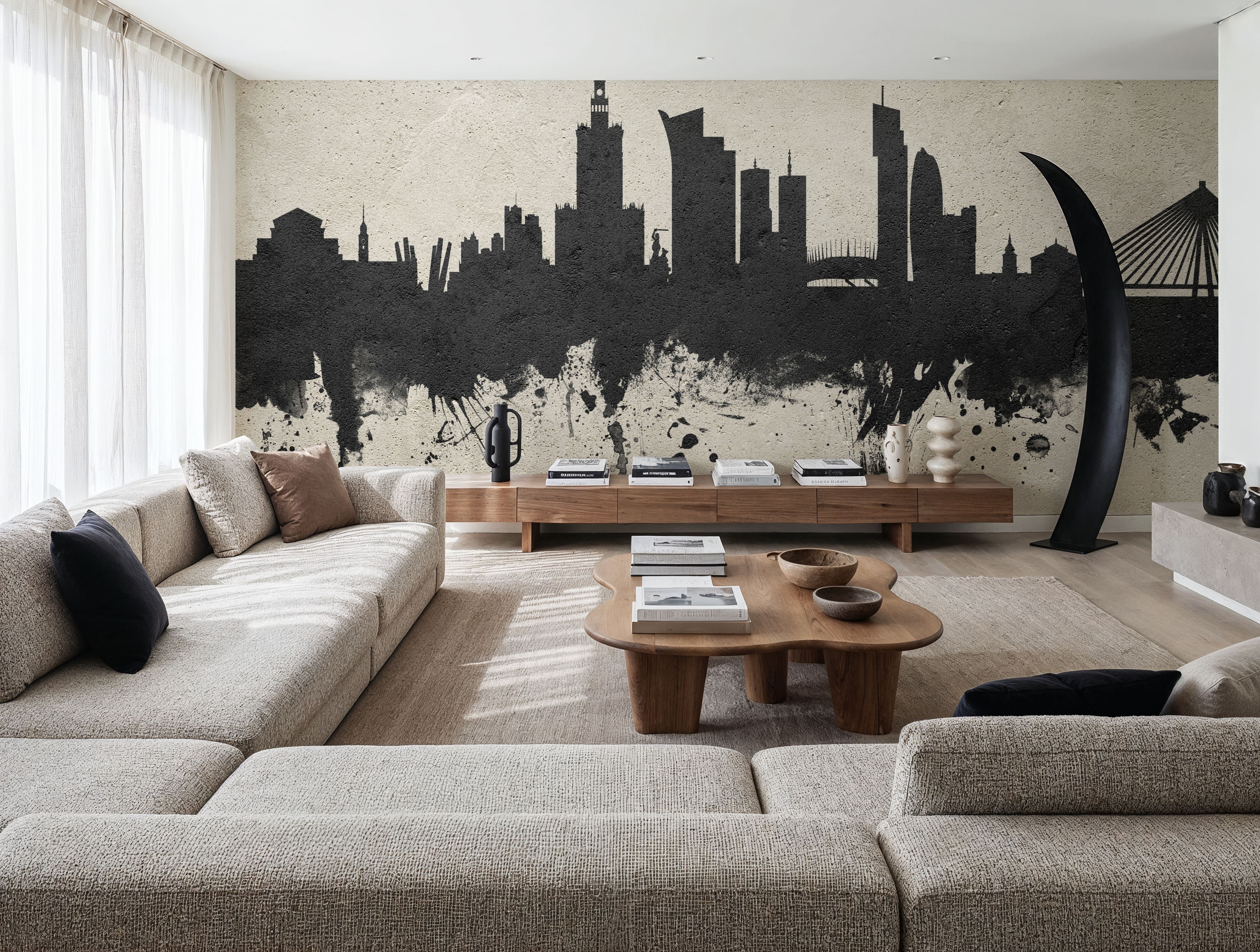 Warsaw Poland Skyline Concrete