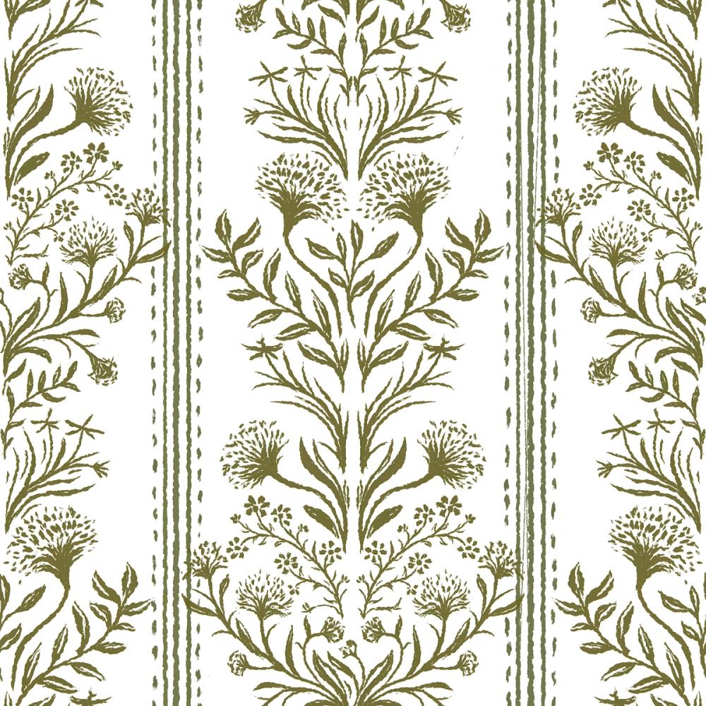 Fall Botanical Stripes, Olive