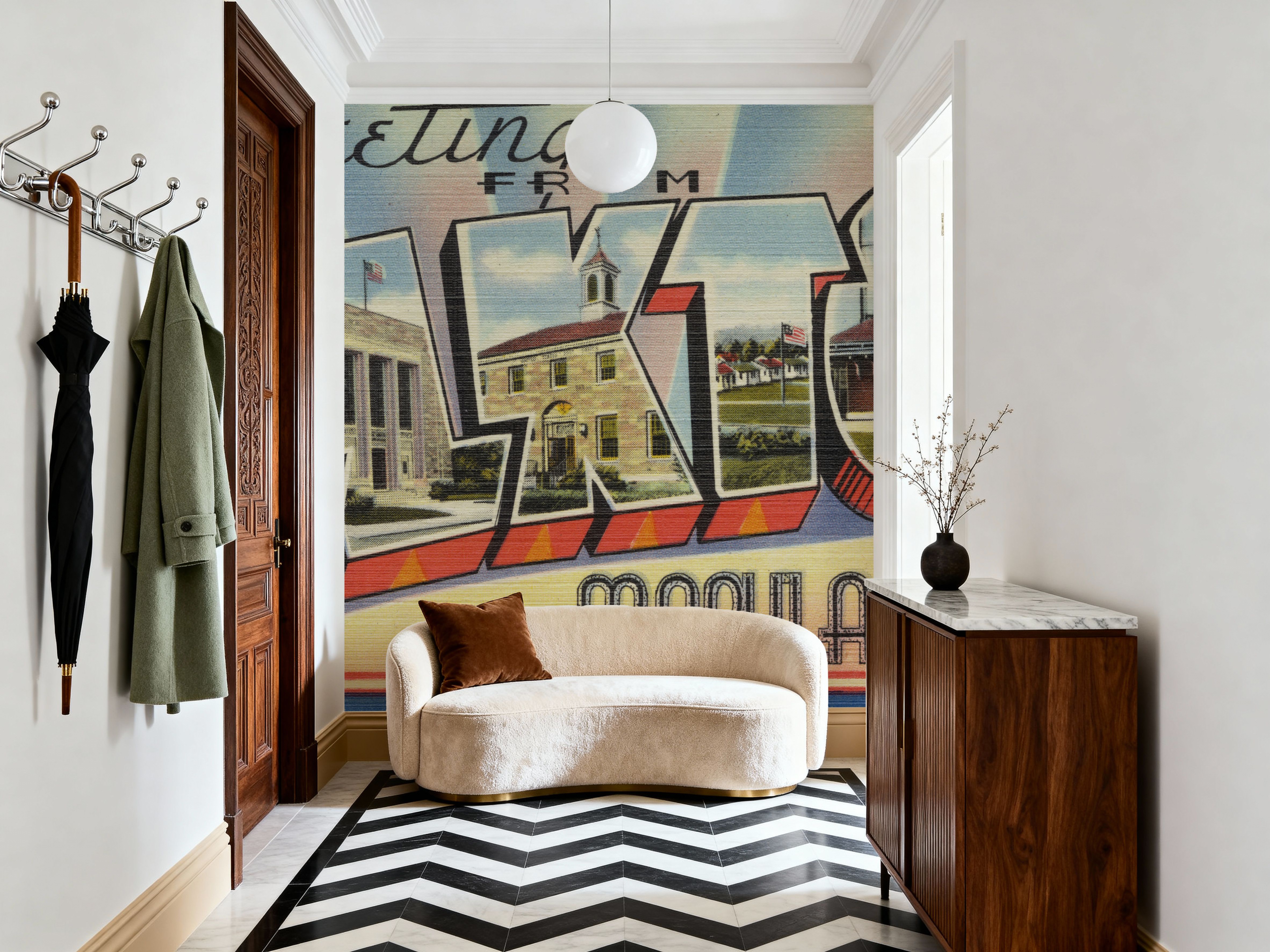 Greetings from Elkton - Screenprint Postcard